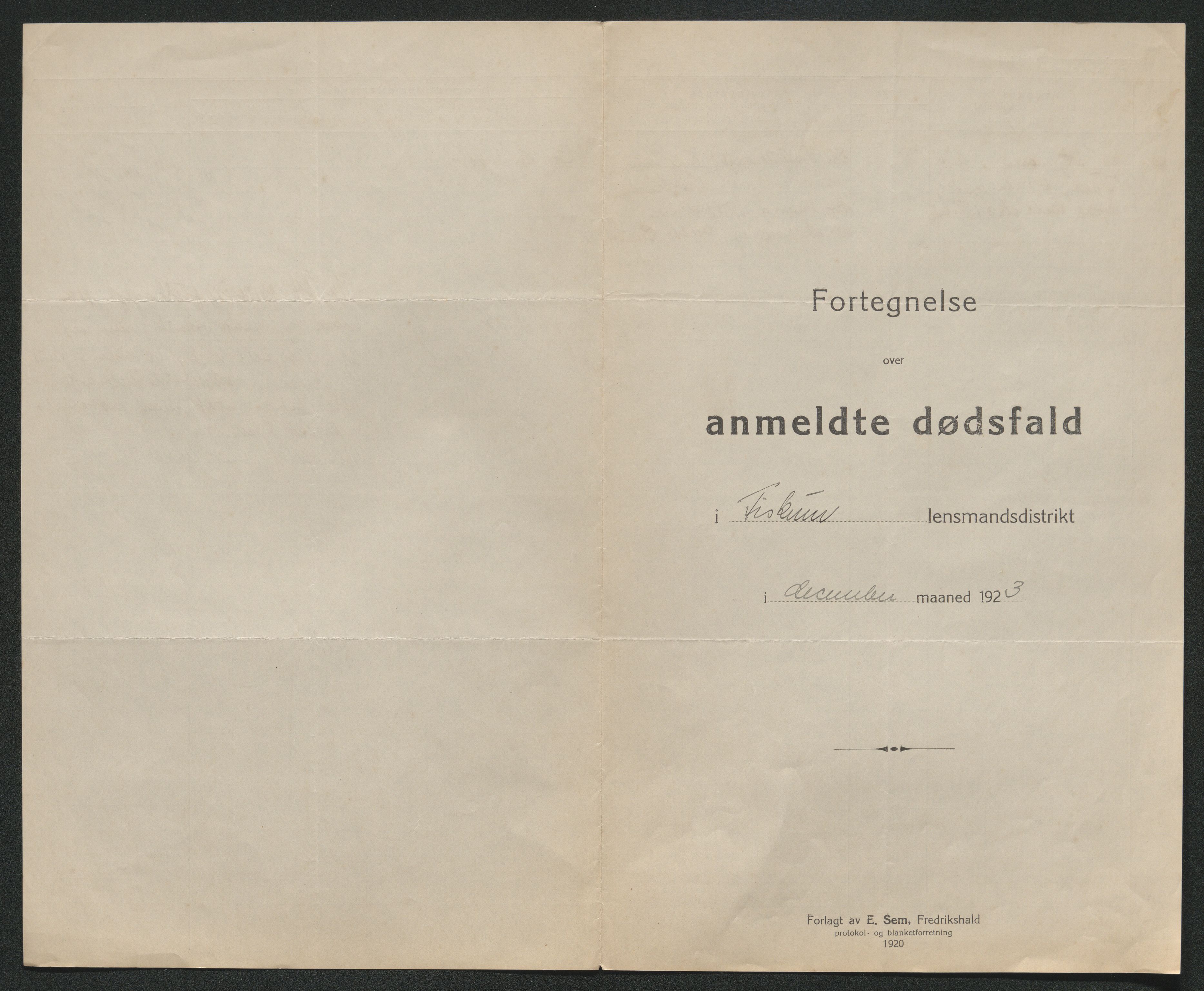 Eiker, Modum og Sigdal sorenskriveri, SAKO/A-123/H/Ha/Hab/L0041: Dødsfallsmeldinger, 1922-1923, s. 953