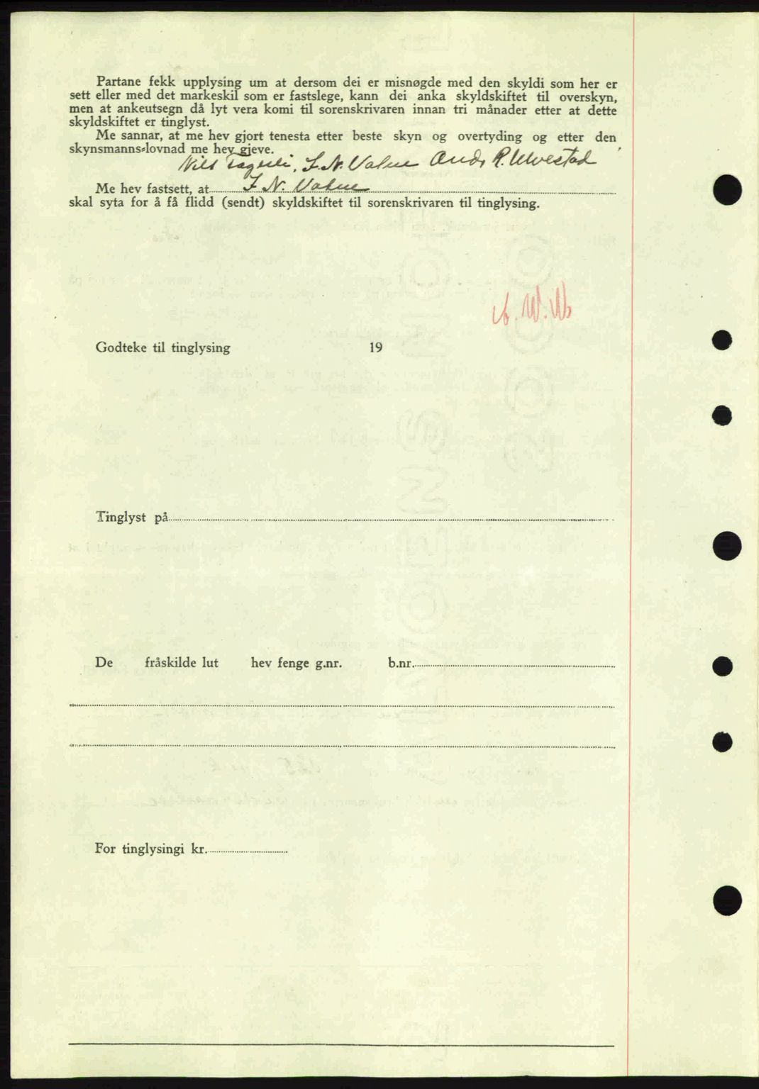 Nordre Sunnmøre sorenskriveri, AV/SAT-A-0006/1/2/2C/2Ca: Pantebok nr. A4, 1937-1938, Dagboknr: 443/1938