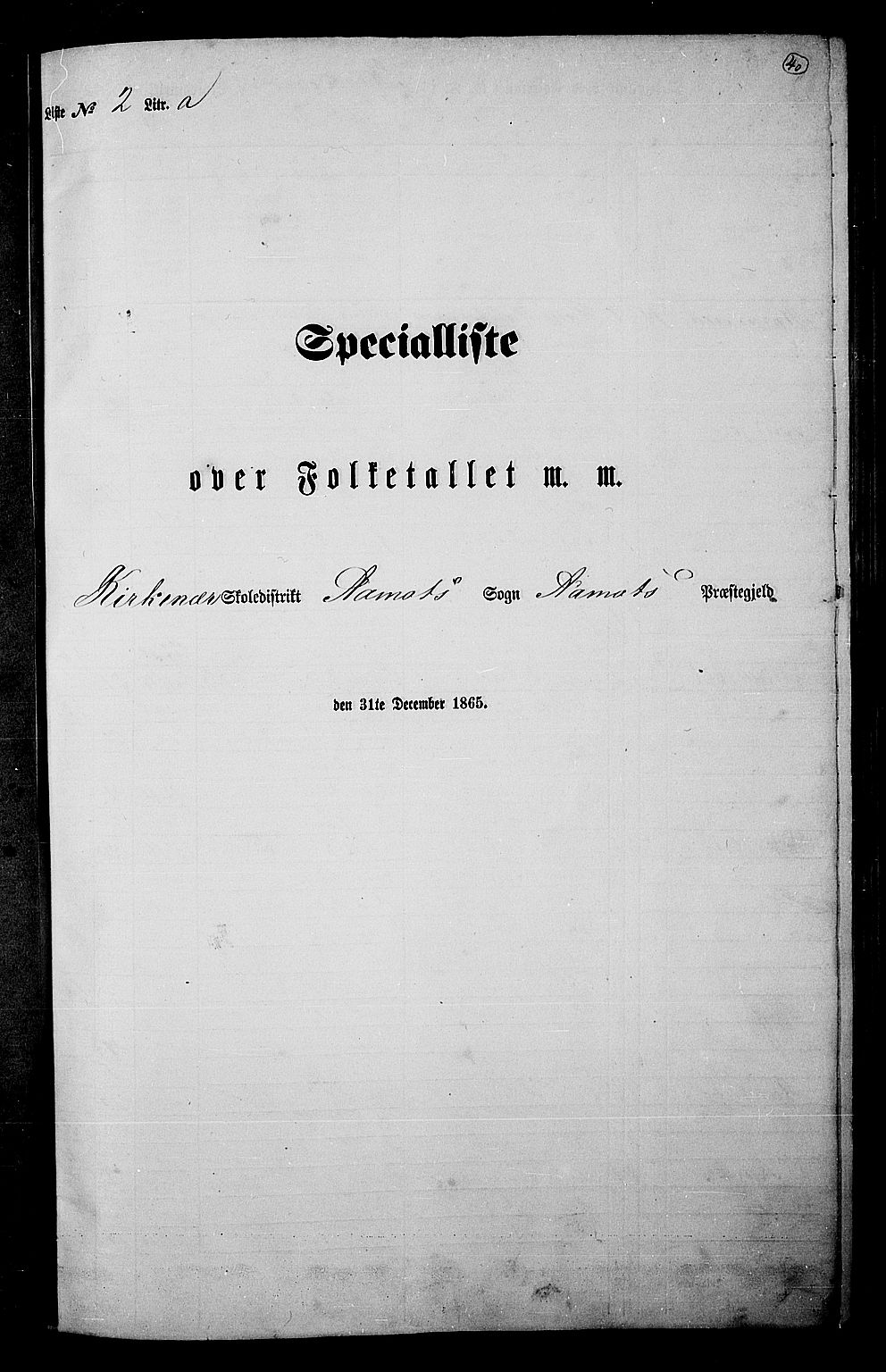 RA, Folketelling 1865 for 0429P Åmot prestegjeld, 1865, s. 37