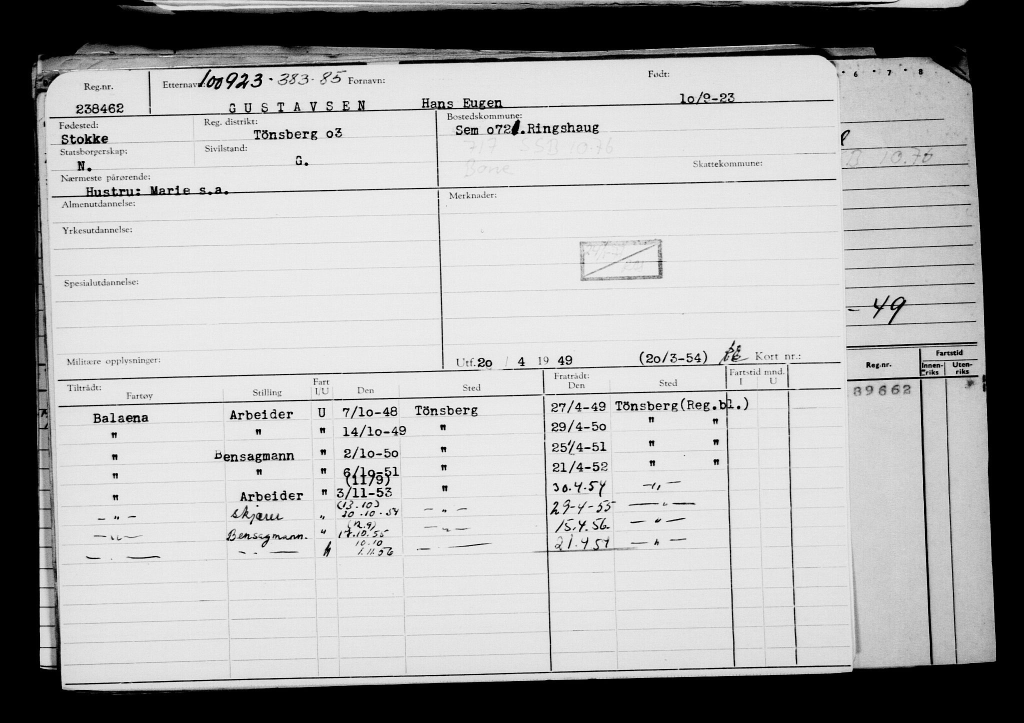 Direktoratet for sjømenn, AV/RA-S-3545/G/Gb/L0222: Hovedkort, 1923, s. 712