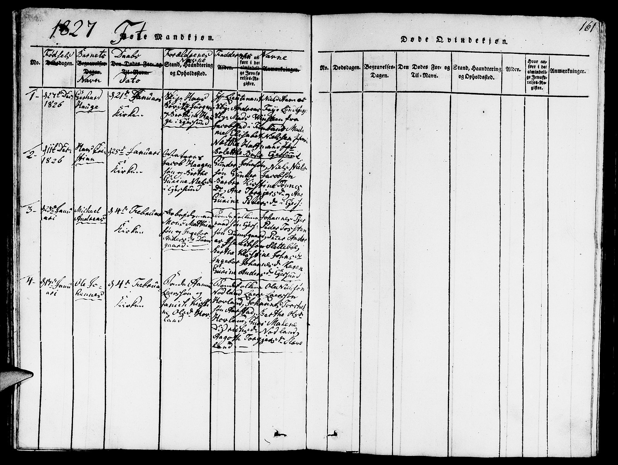 Eigersund sokneprestkontor, AV/SAST-A-101807/S09/L0001: Klokkerbok nr. B 1, 1815-1827, s. 161