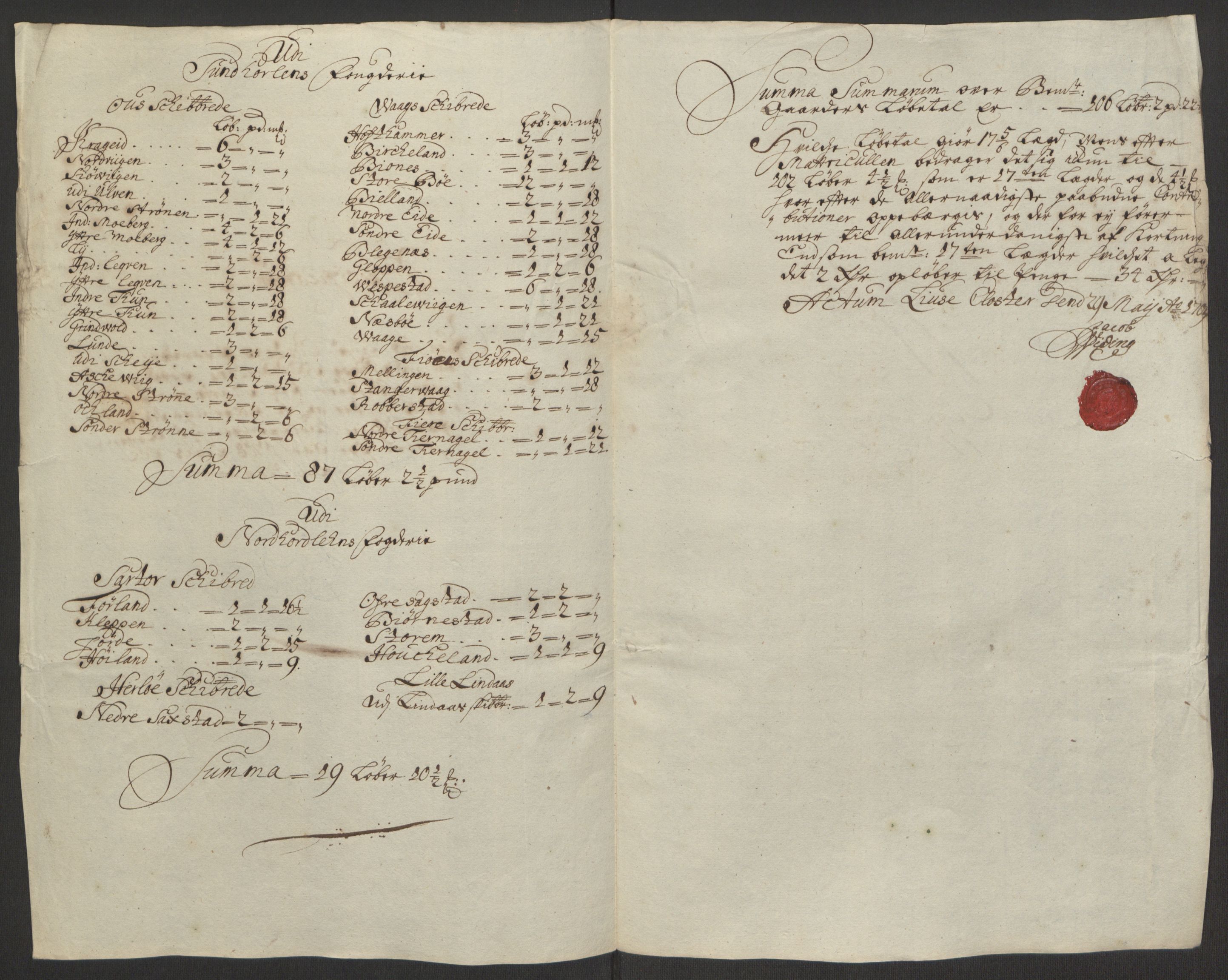 Rentekammeret inntil 1814, Reviderte regnskaper, Fogderegnskap, RA/EA-4092/R50/L3159: Fogderegnskap Lyse kloster, 1691-1709, s. 289
