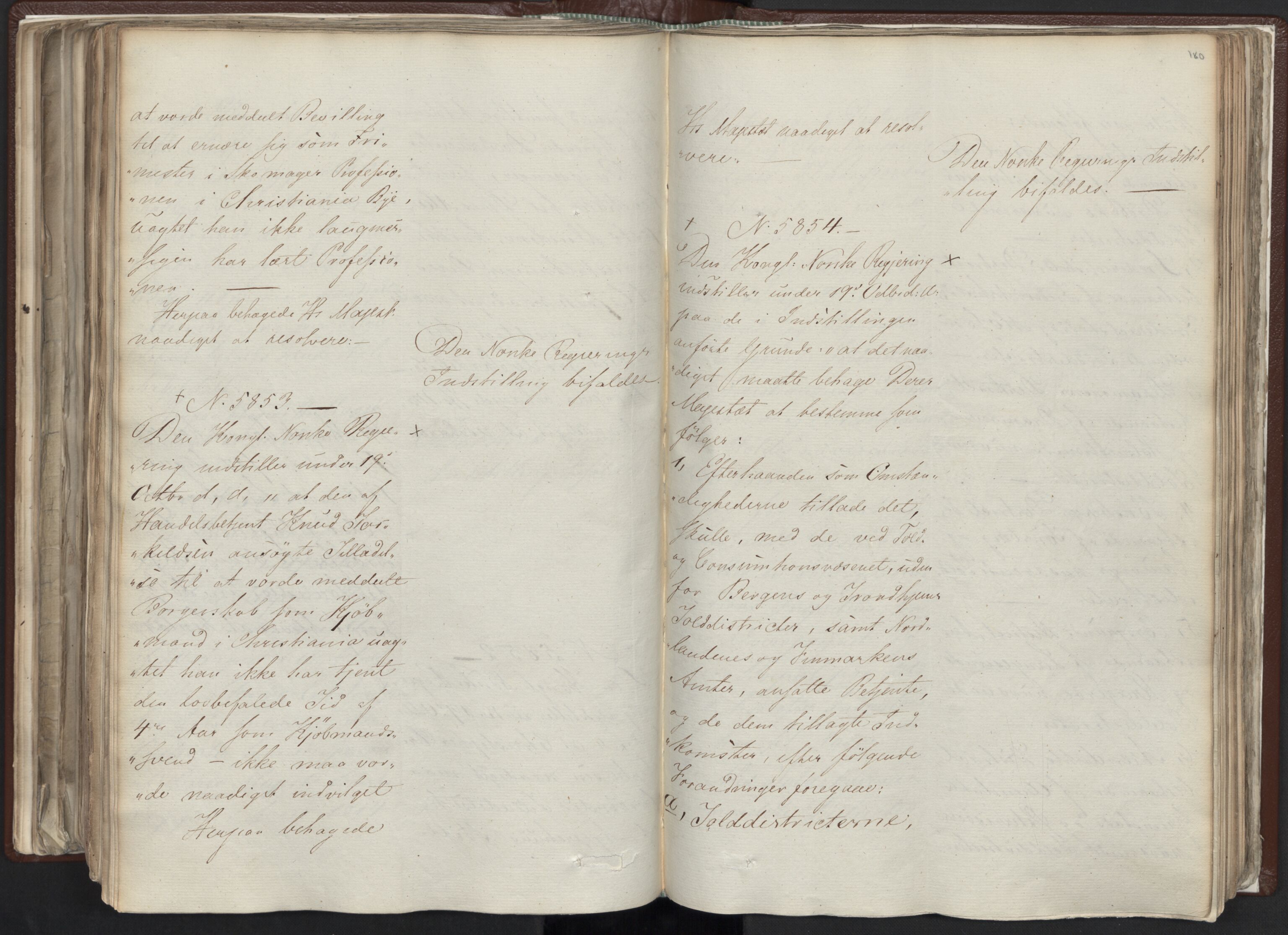 Statsrådssekretariatet, AV/RA-S-1001/A/Ab/L0012: Kgl. res. nr. 5679-6008 II, 1821, s. 179b-180a