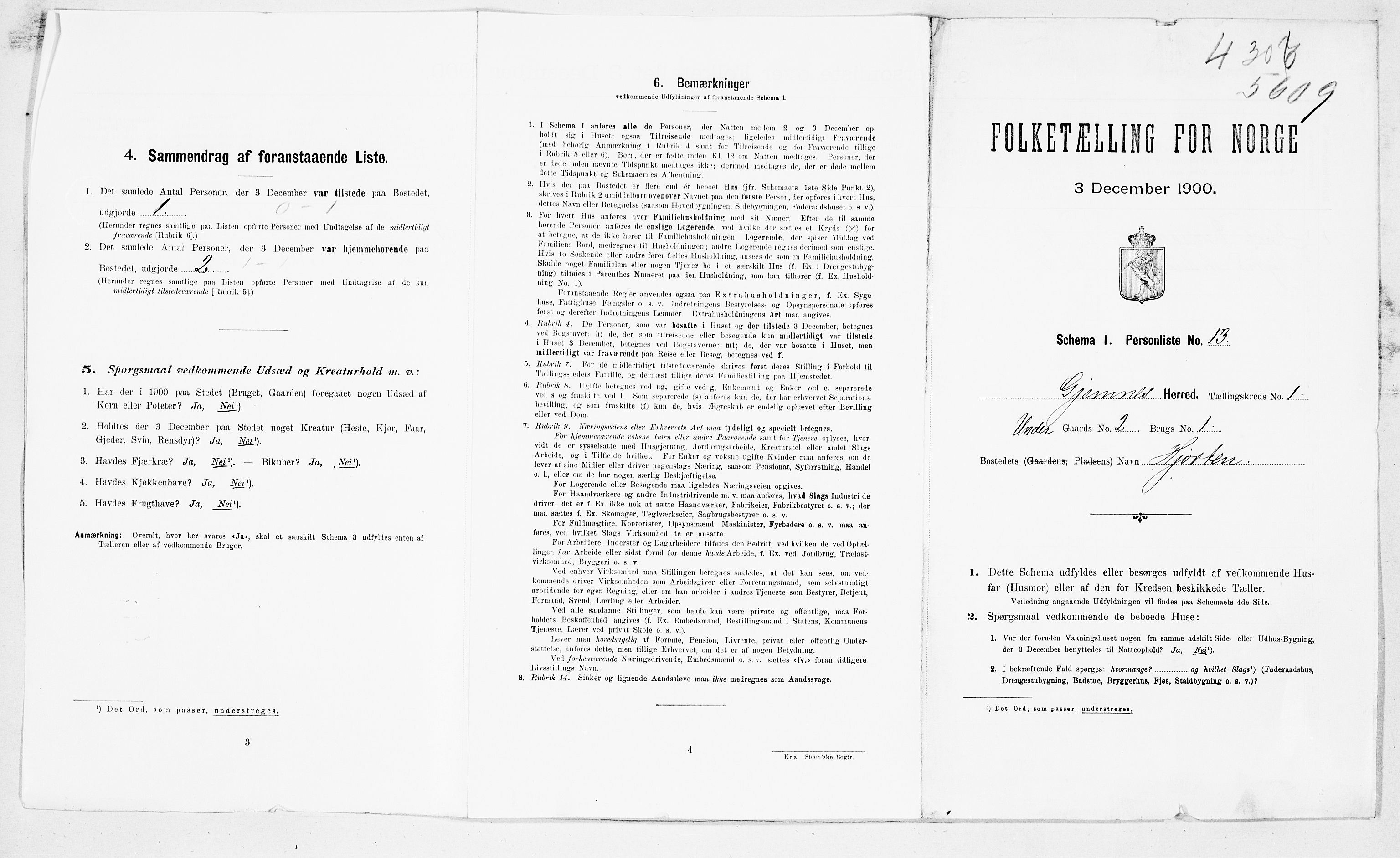 SAT, Folketelling 1900 for 1557 Gjemnes herred, 1900, s. 10