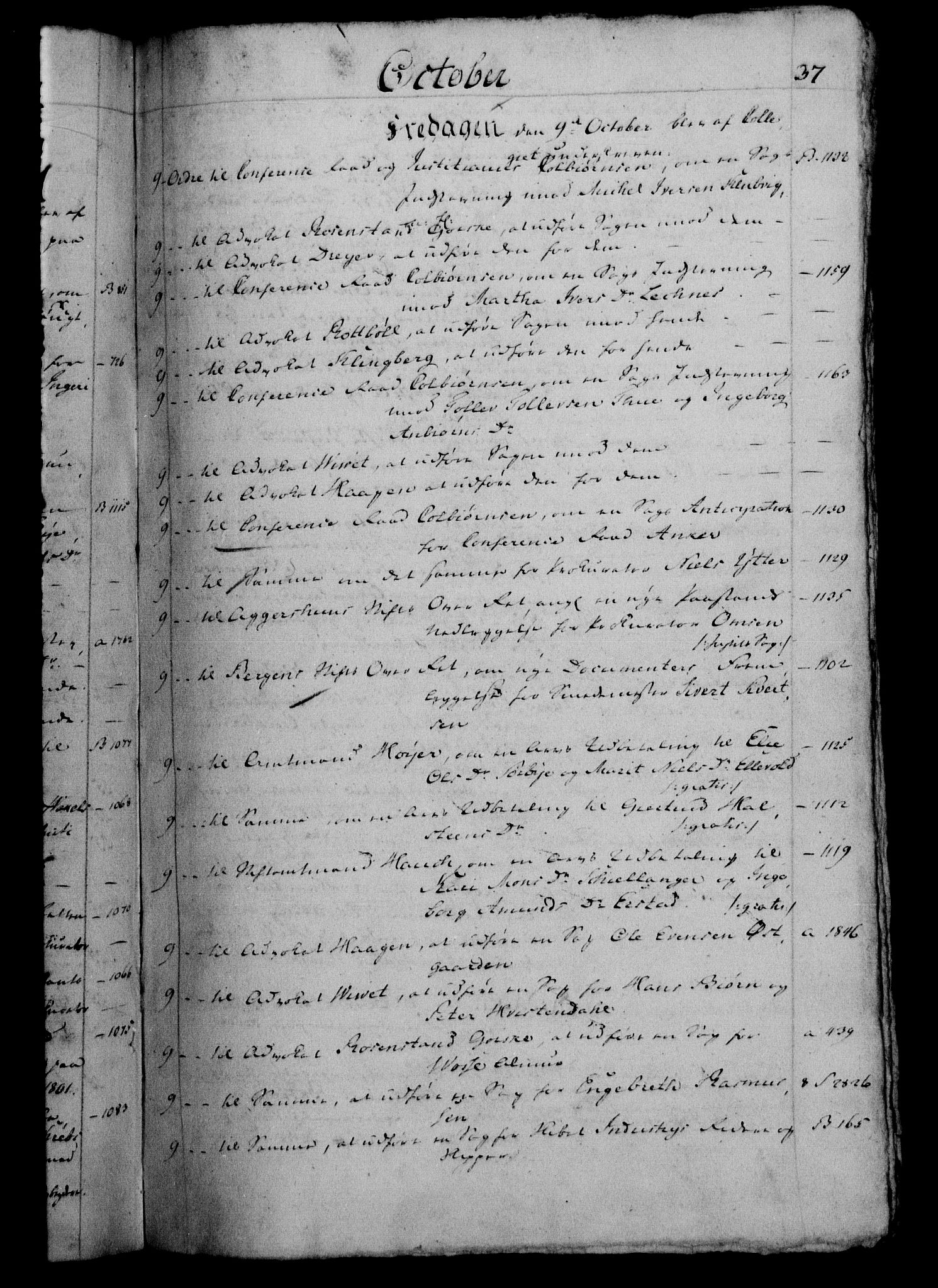 Danske Kanselli 1800-1814, RA/EA-3024/H/Hf/Hfb/Hfbc/L0002: Underskrivelsesbok m. register, 1801, s. 37