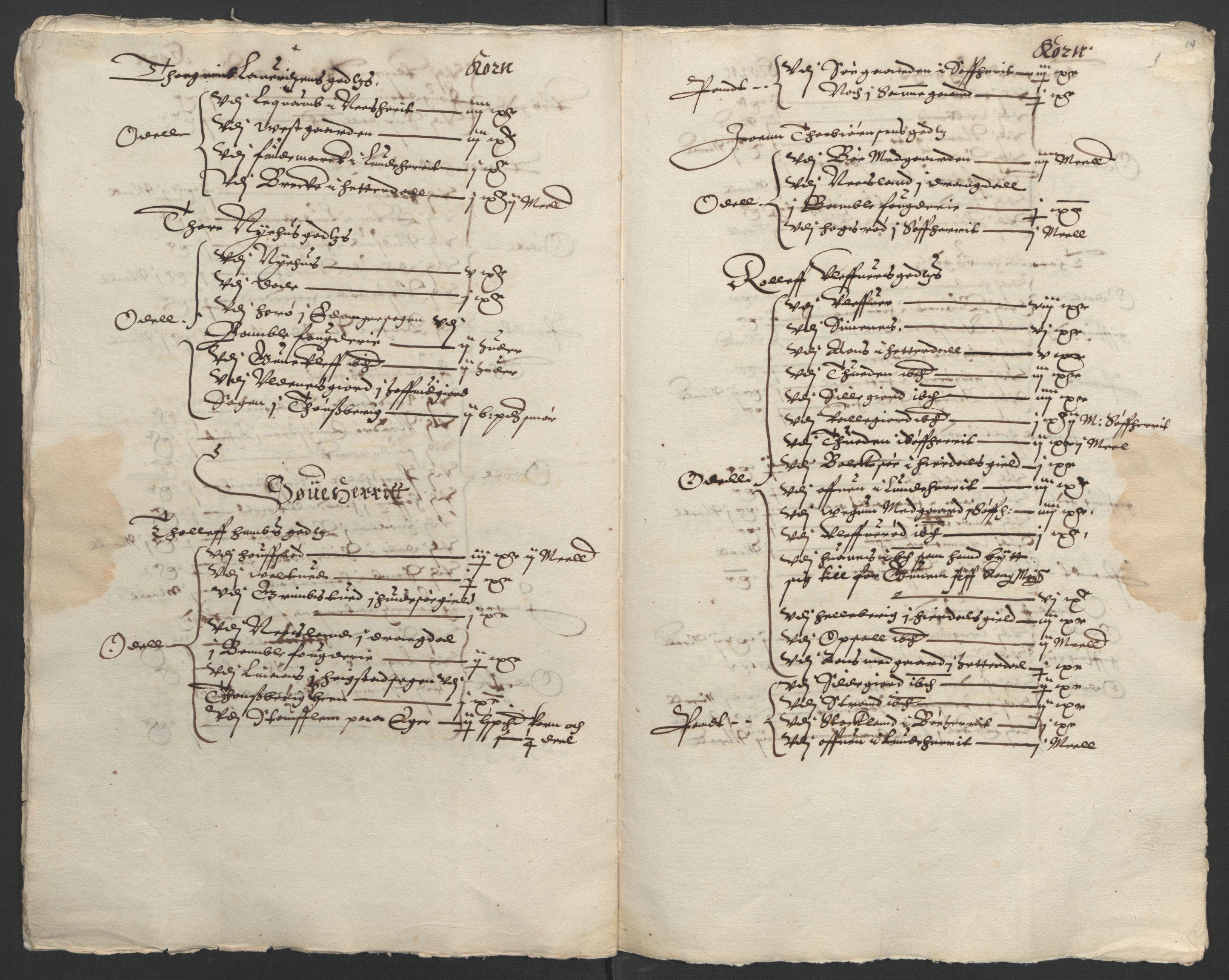 Stattholderembetet 1572-1771, RA/EA-2870/Ek/L0009/0002: Jordebøker til utlikning av rosstjeneste 1624-1626: / Odelsjordebøker for Bratsberg len, 1624, s. 41