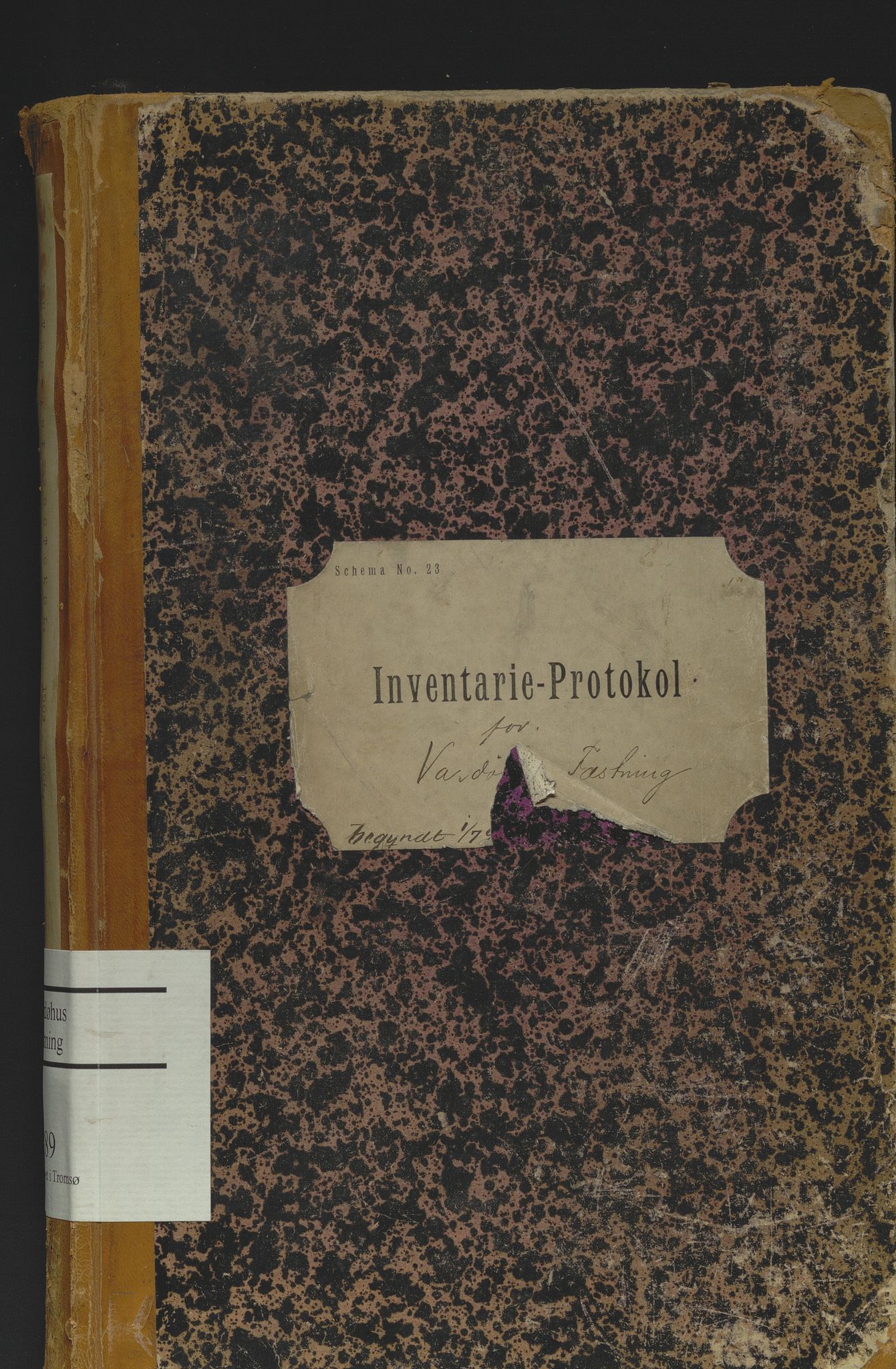 Vardøhus festning, AV/SATØ-S-0036/Rx/L0289: Inventarprotokoller og -lister (før 1891, se journalsakene, jf. besiktelser). Autorisert 08.07.1891., 1891-1902