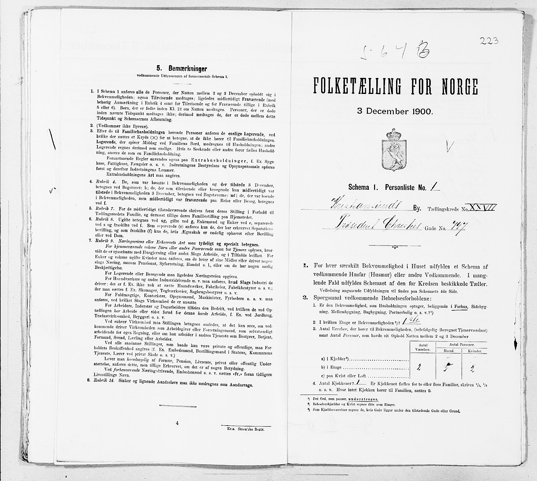 SAT, Folketelling 1900 for 1503 Kristiansund kjøpstad, 1900, s. 2616