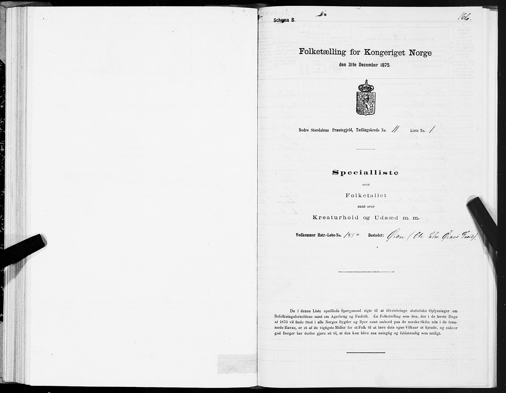 SAT, Folketelling 1875 for 1714P Nedre Stjørdal prestegjeld, 1875, s. 5166