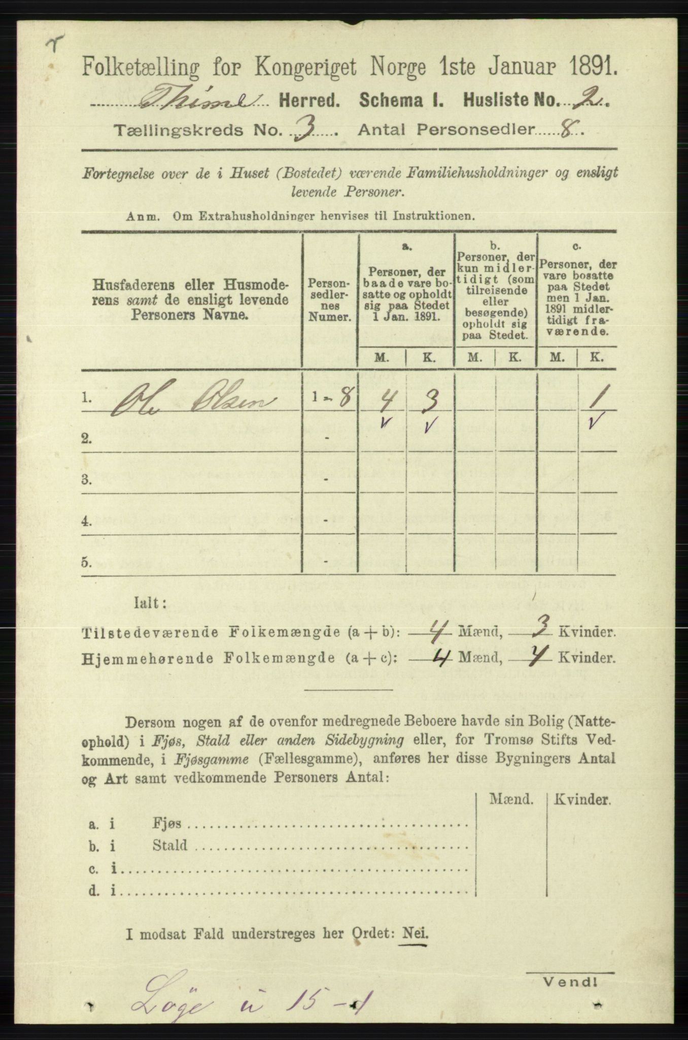 RA, Folketelling 1891 for 1121 Time herred, 1891, s. 996