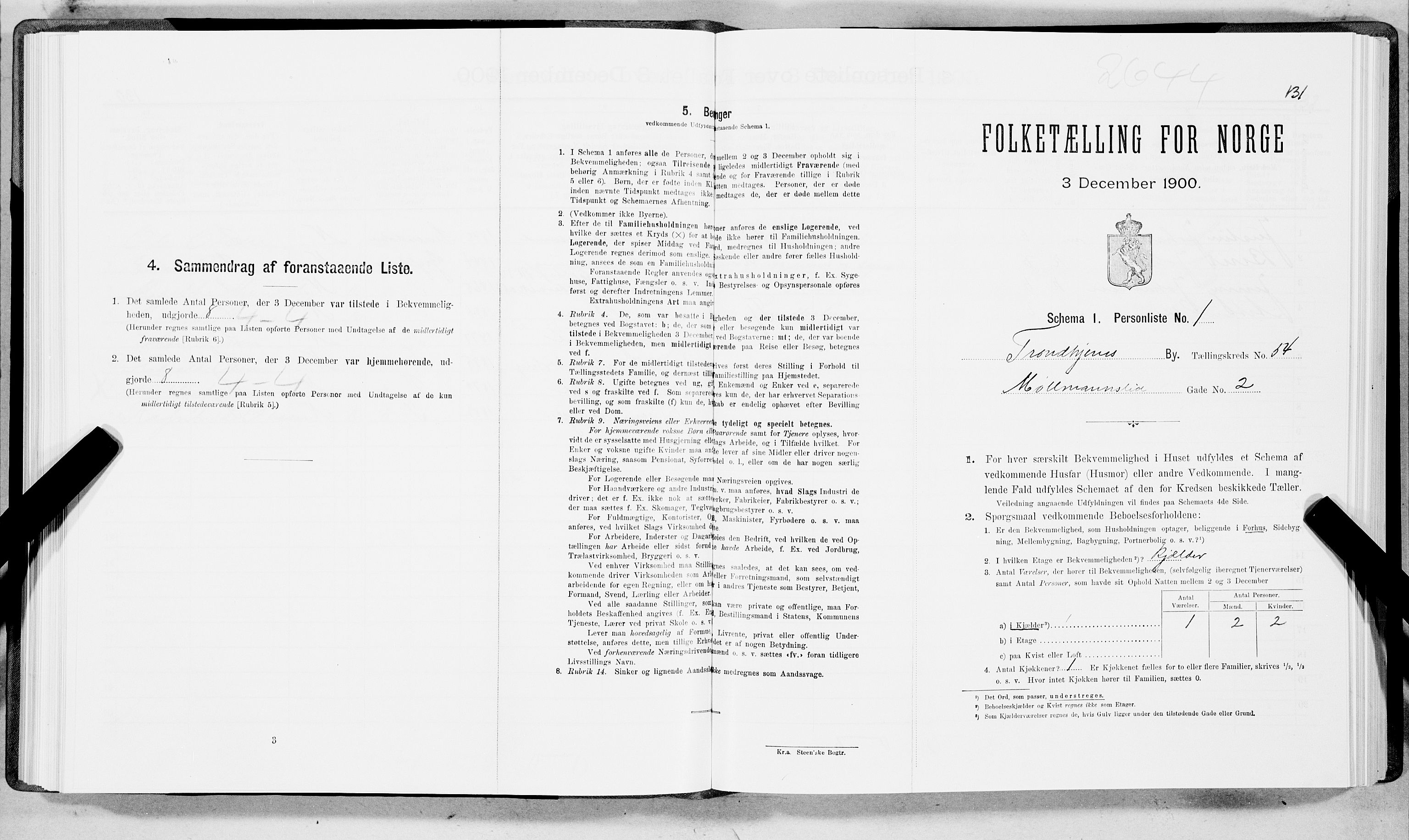 SAT, Folketelling 1900 for 1601 Trondheim kjøpstad, 1900, s. 9198