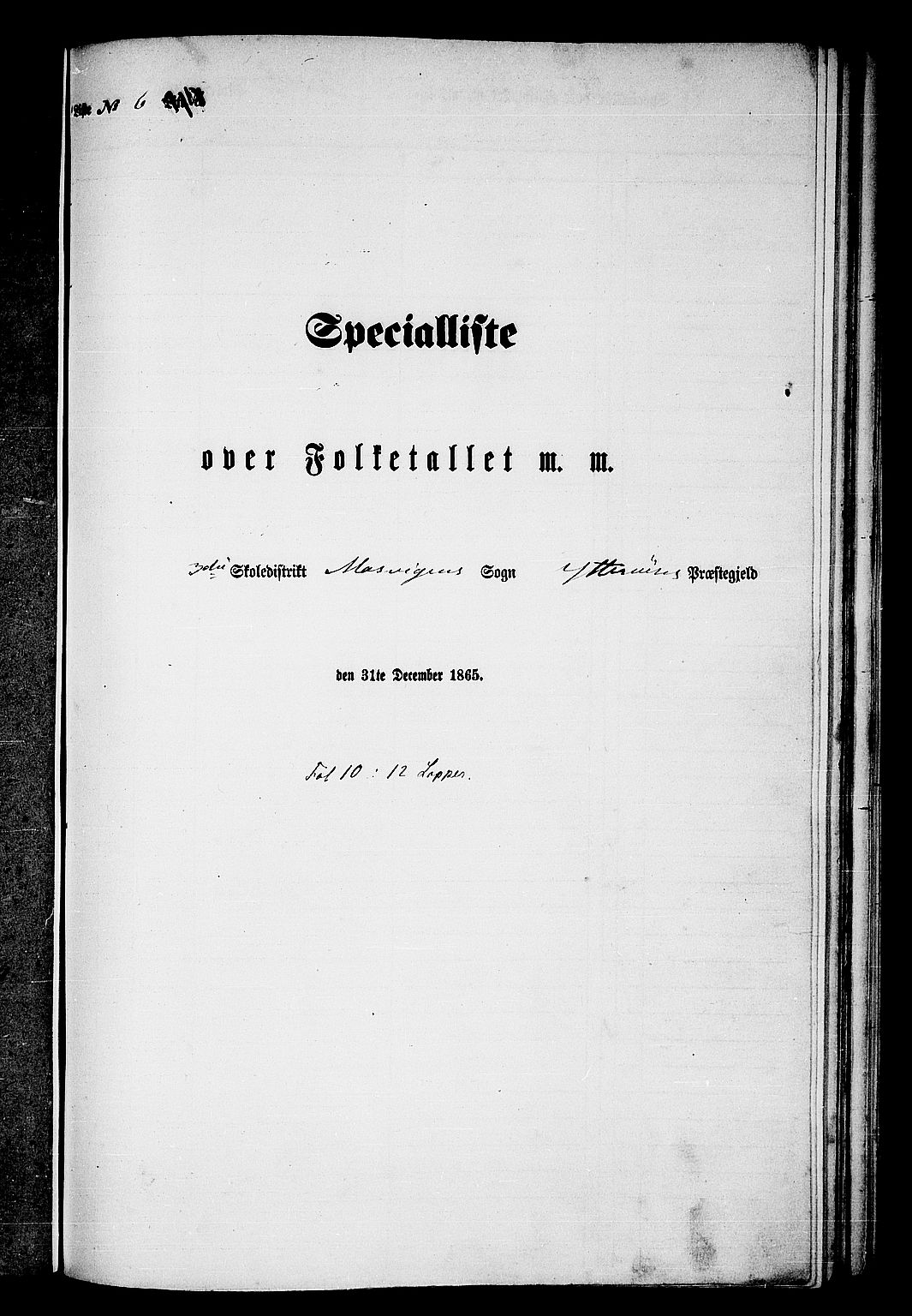 RA, Folketelling 1865 for 1722P Ytterøy prestegjeld, 1865, s. 111