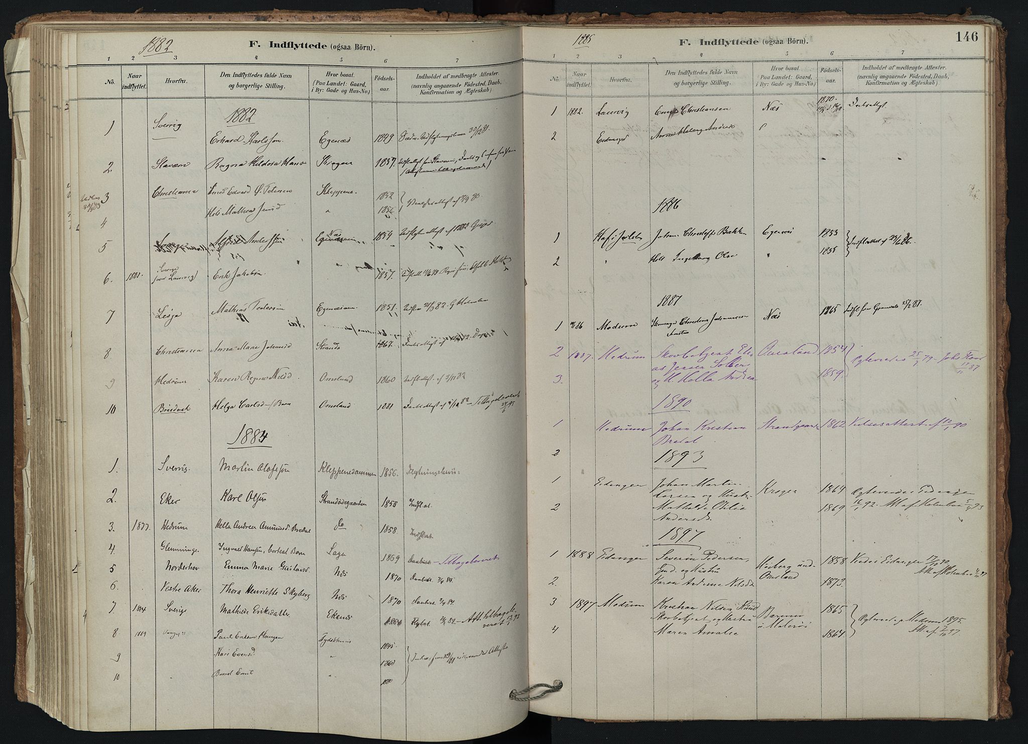 Brunlanes kirkebøker, SAKO/A-342/F/Fd/L0001: Ministerialbok nr. IV 1, 1878-1917, s. 146