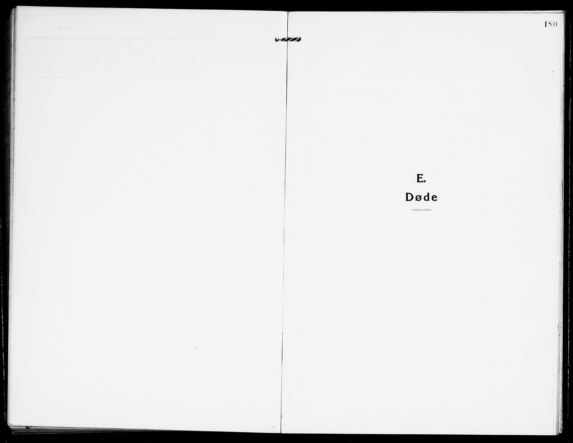 Åmli sokneprestkontor, SAK/1111-0050/F/Fb/Fbb/L0003: Klokkerbok nr. B 3, 1906-1941, s. 180