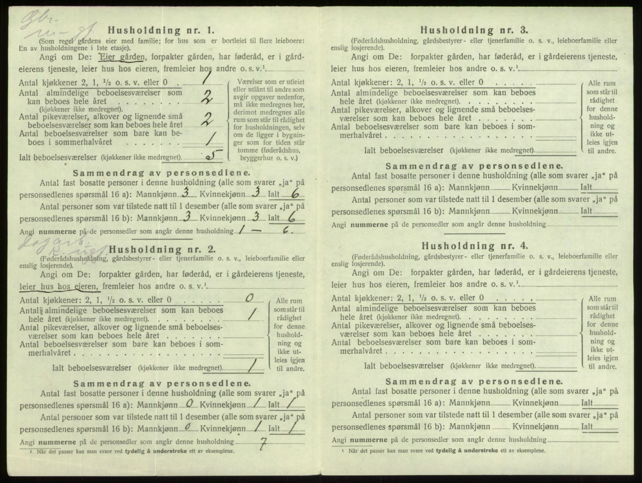 SAB, Folketelling 1920 for 1445 Gloppen herred, 1920, s. 700
