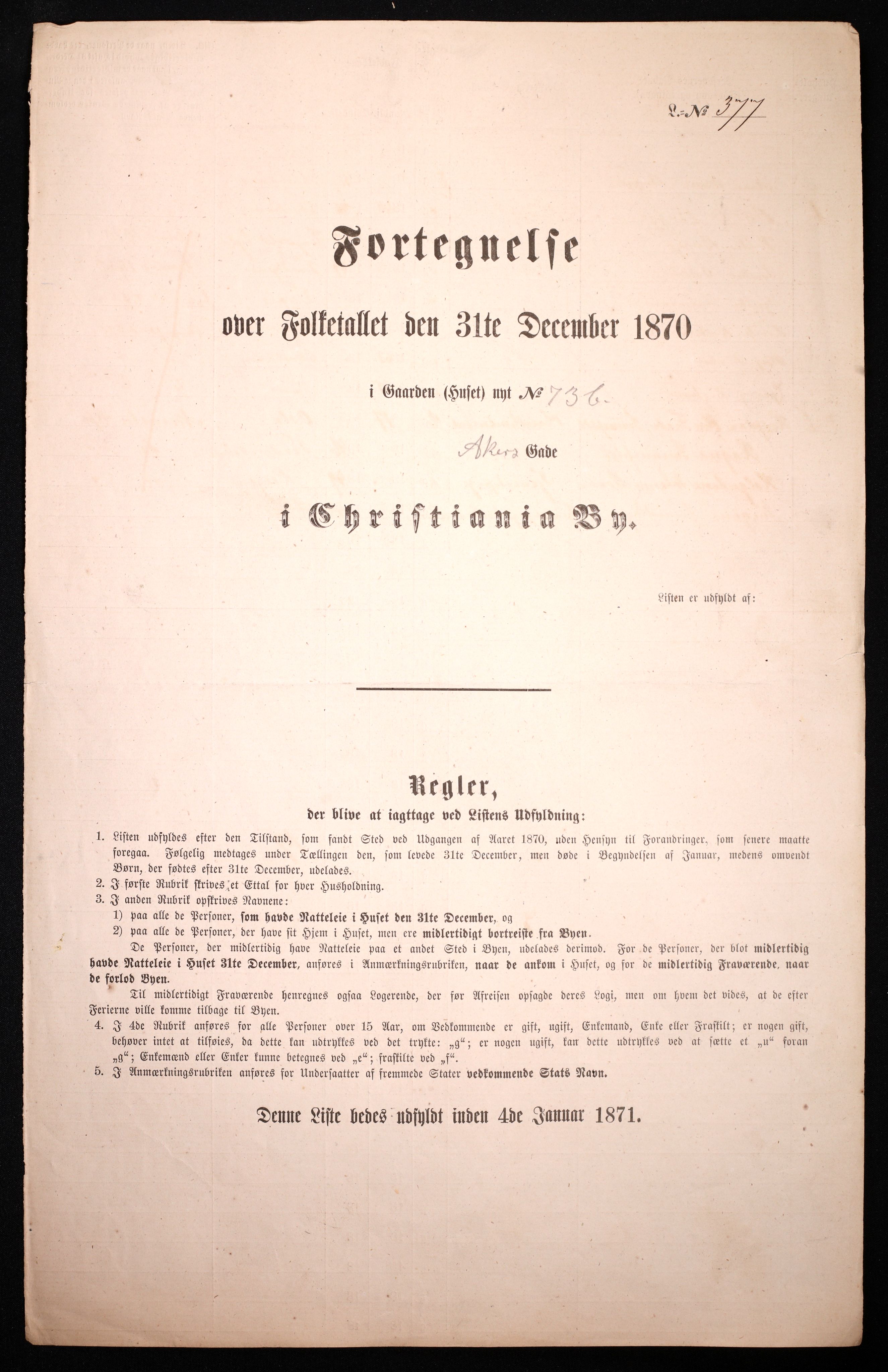 RA, Folketelling 1870 for 0301 Kristiania kjøpstad, 1870, s. 131