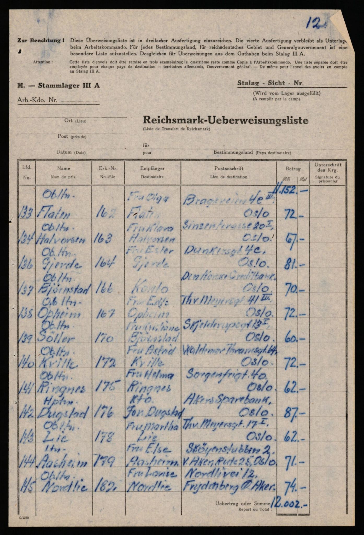 Forsvaret, Forsvarets krigshistoriske avdeling, AV/RA-RAFA-2017/Y/Yf/L0202: II-C-11-2103-2104  -  Norske offiserer i krigsfangenskap, 1940-1945, s. 267