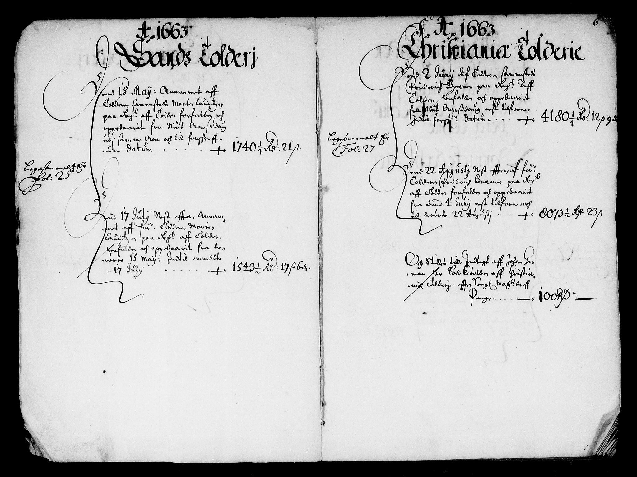 Rentekammeret inntil 1814, Reviderte regnskaper, Stiftamtstueregnskaper, Landkommissariatet på Akershus og Akershus stiftamt, AV/RA-EA-5869/R/Ra/L0013: Landkommissariatet på Akershus, 1661-1663