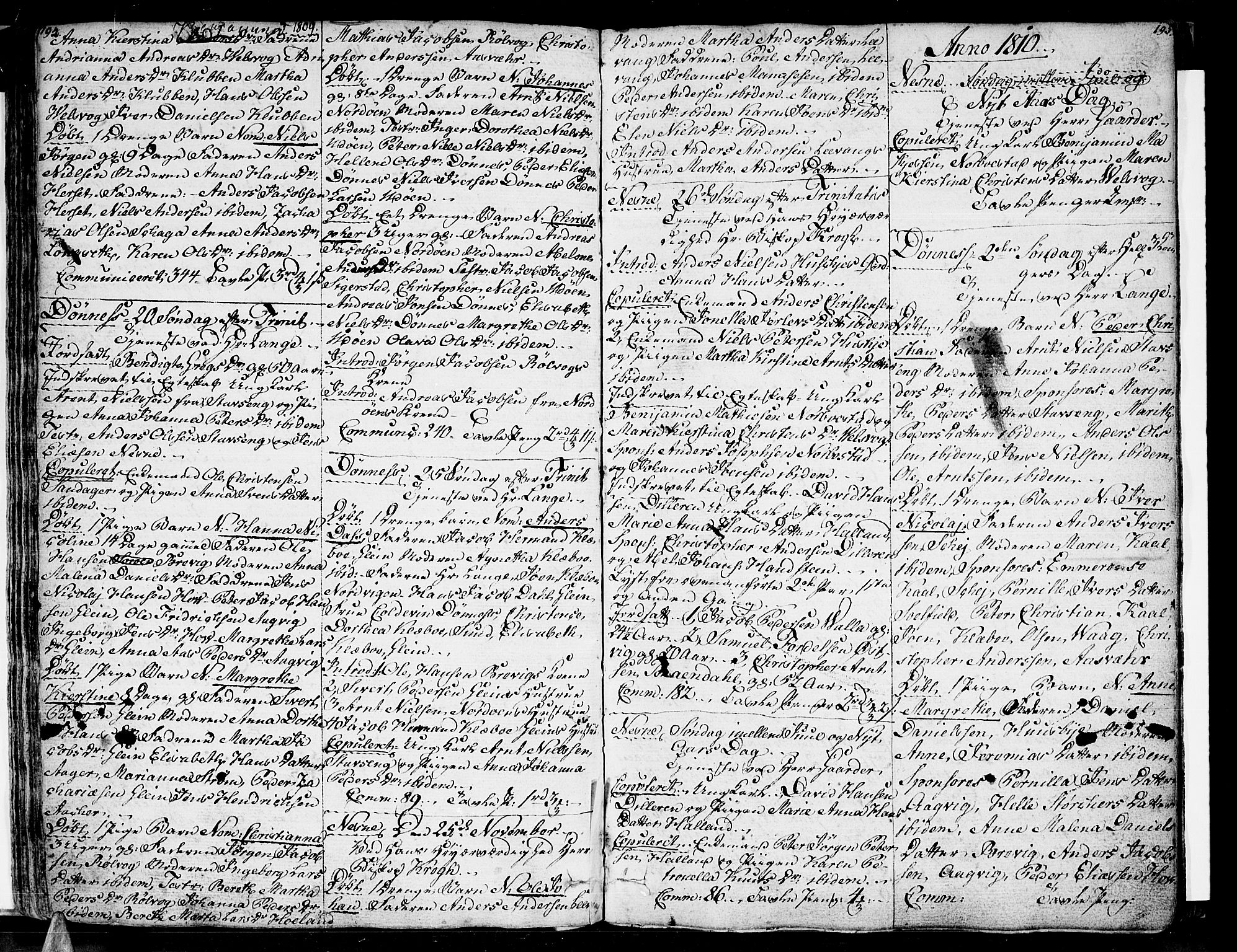 Ministerialprotokoller, klokkerbøker og fødselsregistre - Nordland, AV/SAT-A-1459/838/L0545: Ministerialbok nr. 838A04, 1791-1820, s. 194-195