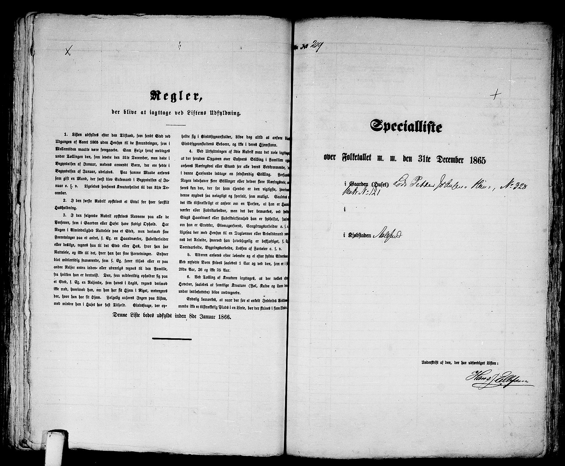 RA, Folketelling 1865 for 1501P Ålesund prestegjeld, 1865, s. 439