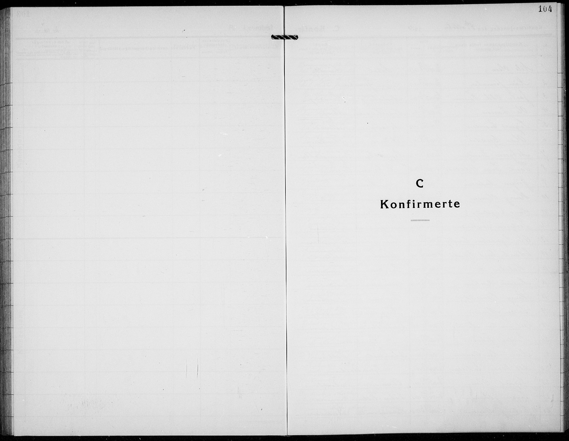 Løten prestekontor, SAH/PREST-022/L/La/L0009: Klokkerbok nr. 9, 1930-1939, s. 104