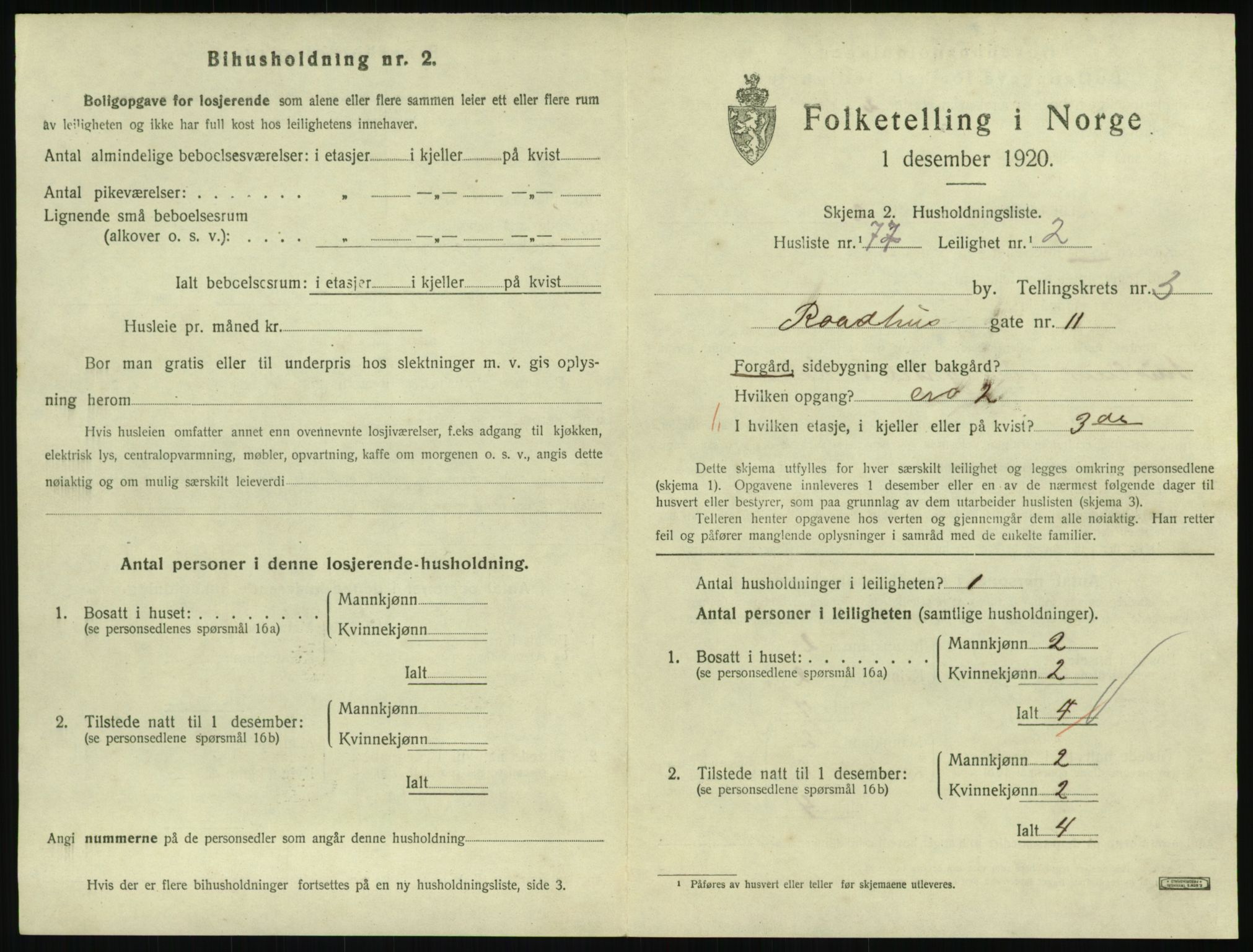 SAKO, Folketelling 1920 for 0706 Sandefjord kjøpstad, 1920, s. 2180