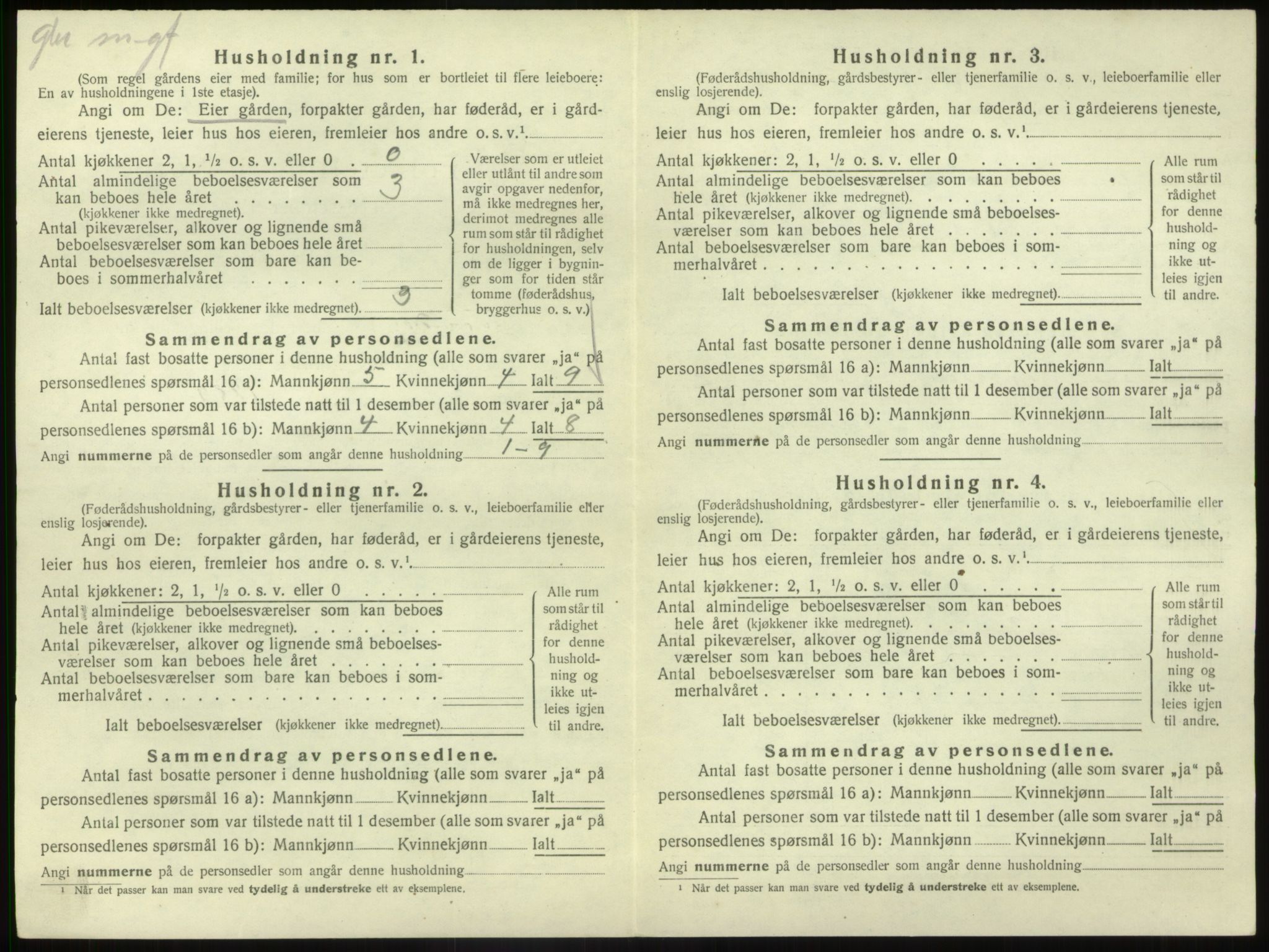 SAB, Folketelling 1920 for 1434 Vevring herred, 1920, s. 401