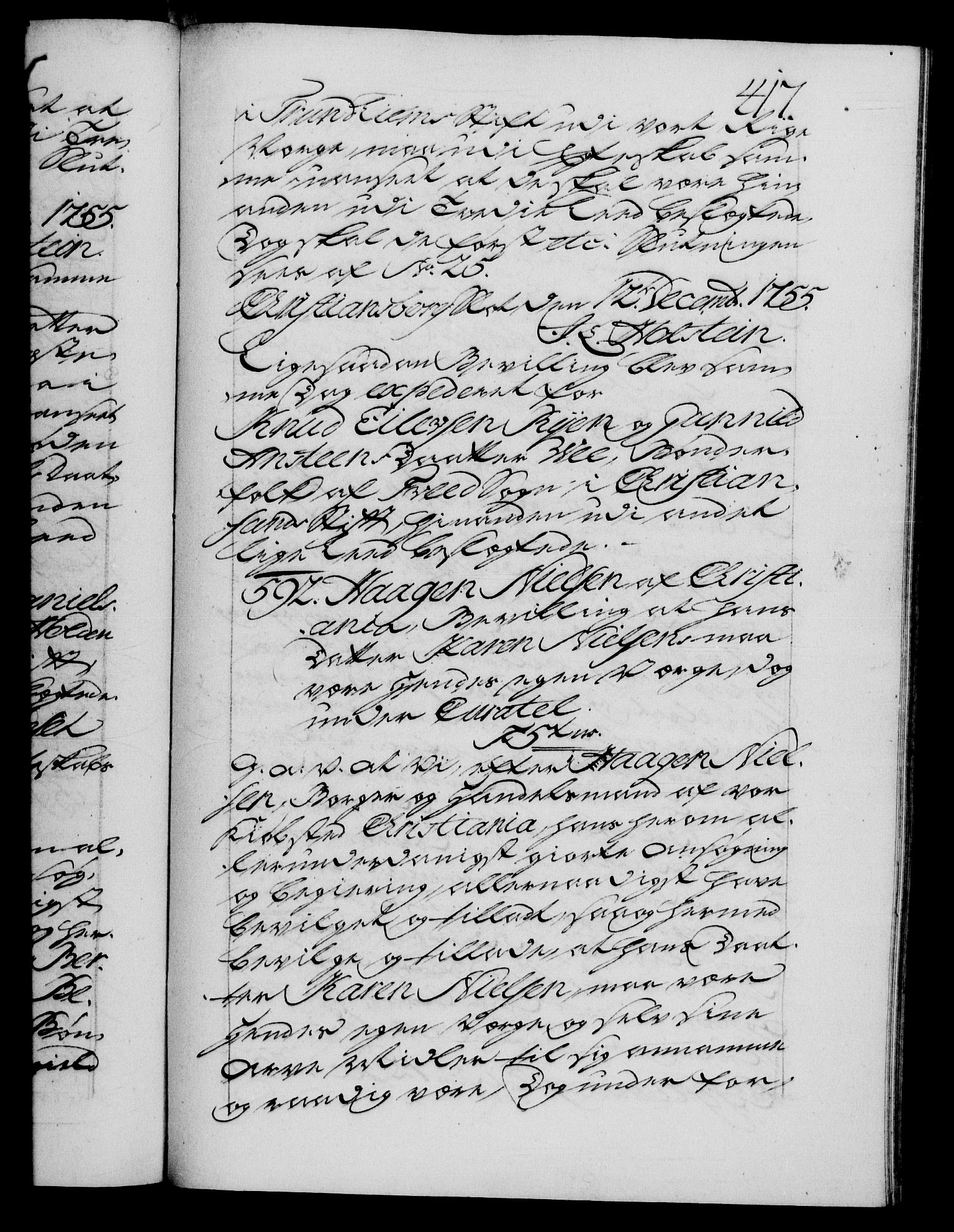 Danske Kanselli 1572-1799, RA/EA-3023/F/Fc/Fca/Fcaa/L0039: Norske registre, 1755-1756, s. 417a