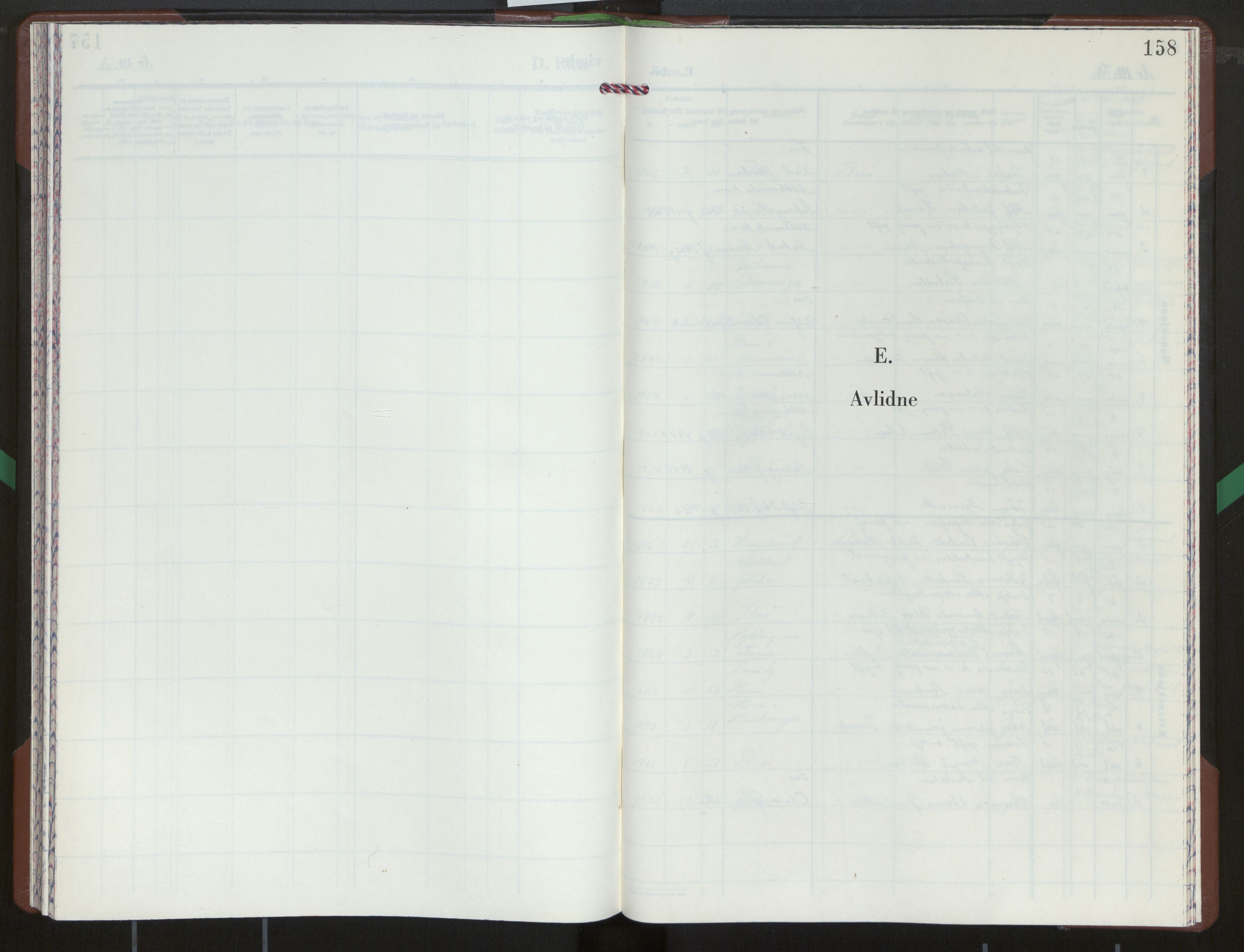 Kinn sokneprestembete, SAB/A-80801/H/Hab/Habb/L0003: Klokkerbok nr. B 3, 1971-1974, s. 158