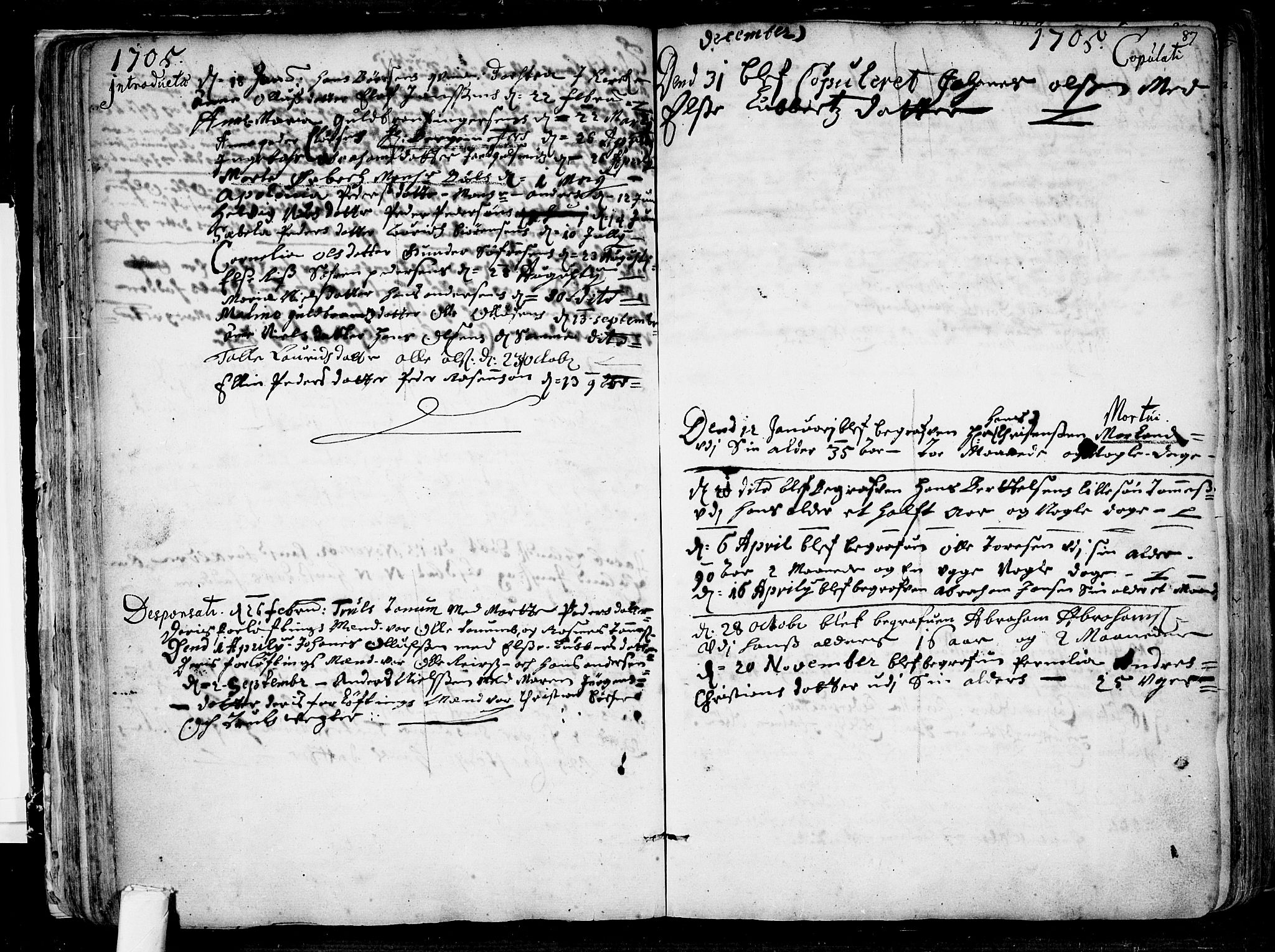 Tønsberg kirkebøker, SAKO/A-330/F/Fa/L0001: Ministerialbok nr. I 1, 1688-1760, s. 86-87