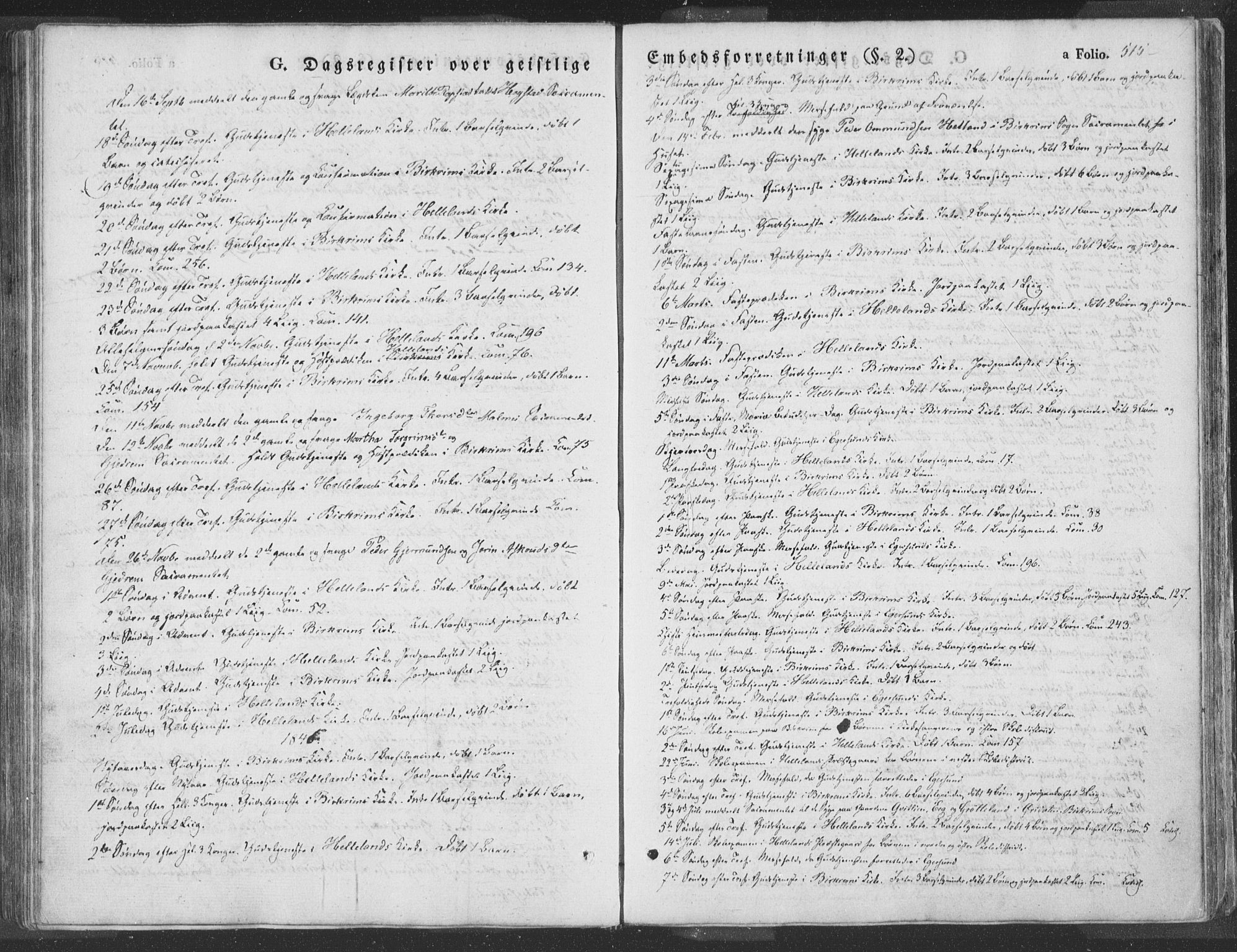 Helleland sokneprestkontor, SAST/A-101810: Ministerialbok nr. A 6.2, 1834-1863, s. 515