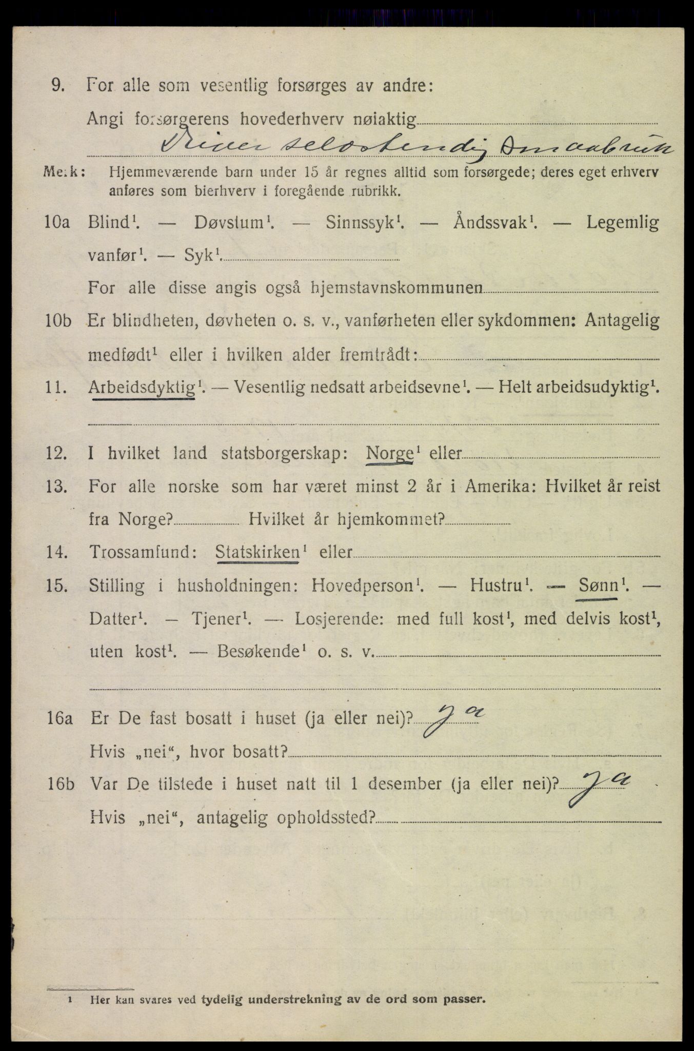 SAH, Folketelling 1920 for 0542 Nord-Aurdal herred, 1920, s. 6657