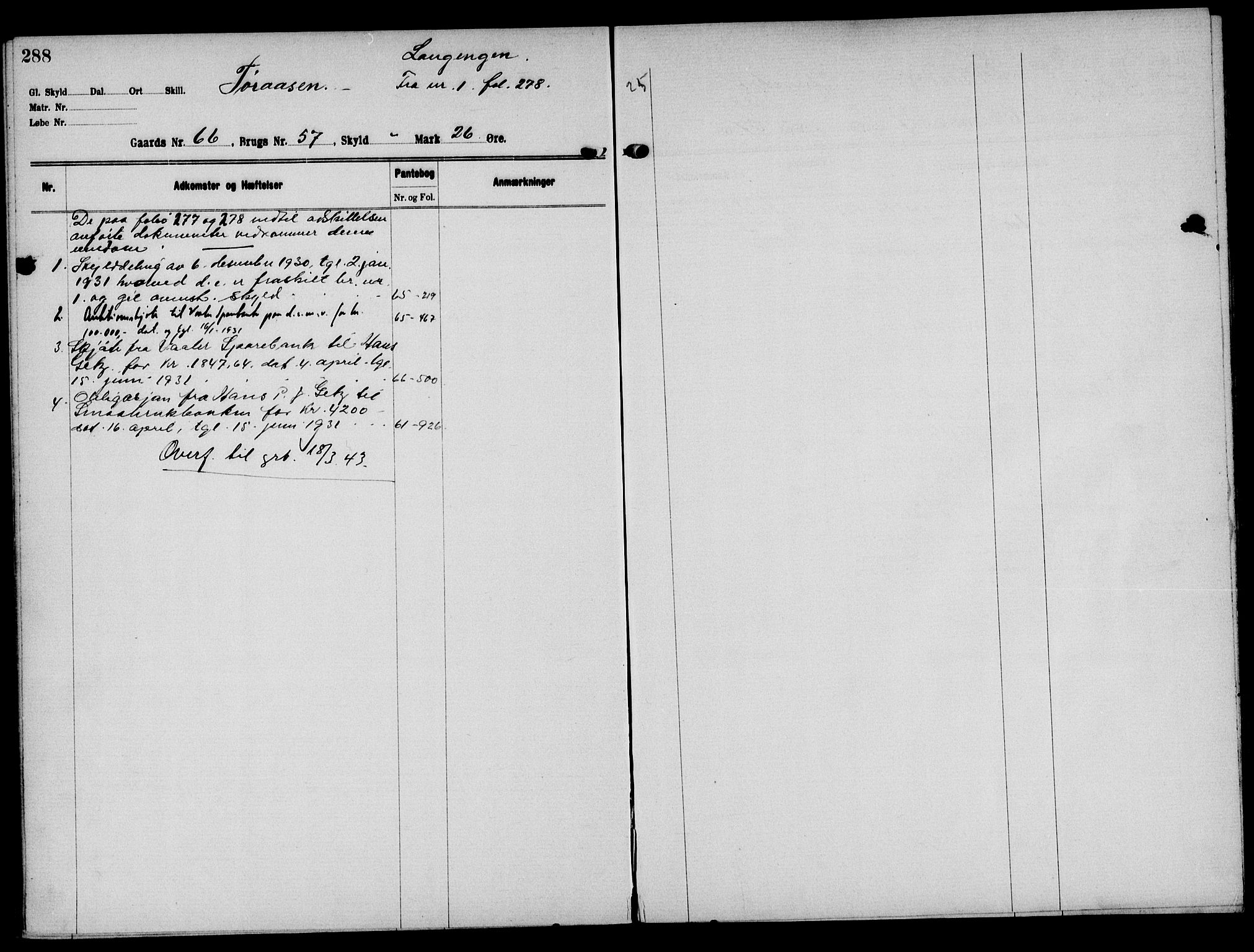 Solør tingrett, AV/SAH-TING-008/H/Ha/Hak/L0005: Panteregister nr. V, 1900-1935, s. 288