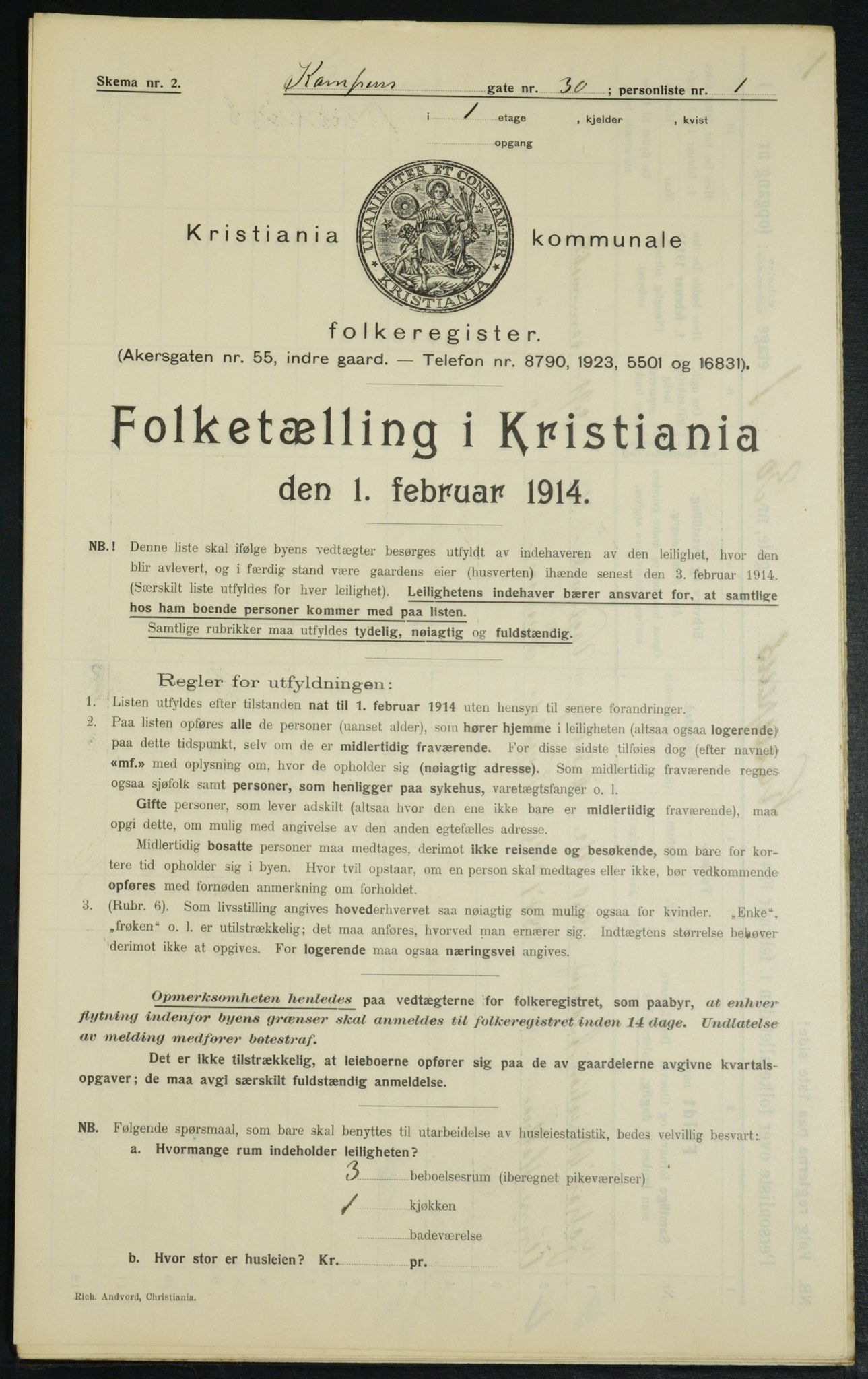 OBA, Kommunal folketelling 1.2.1914 for Kristiania, 1914, s. 47894