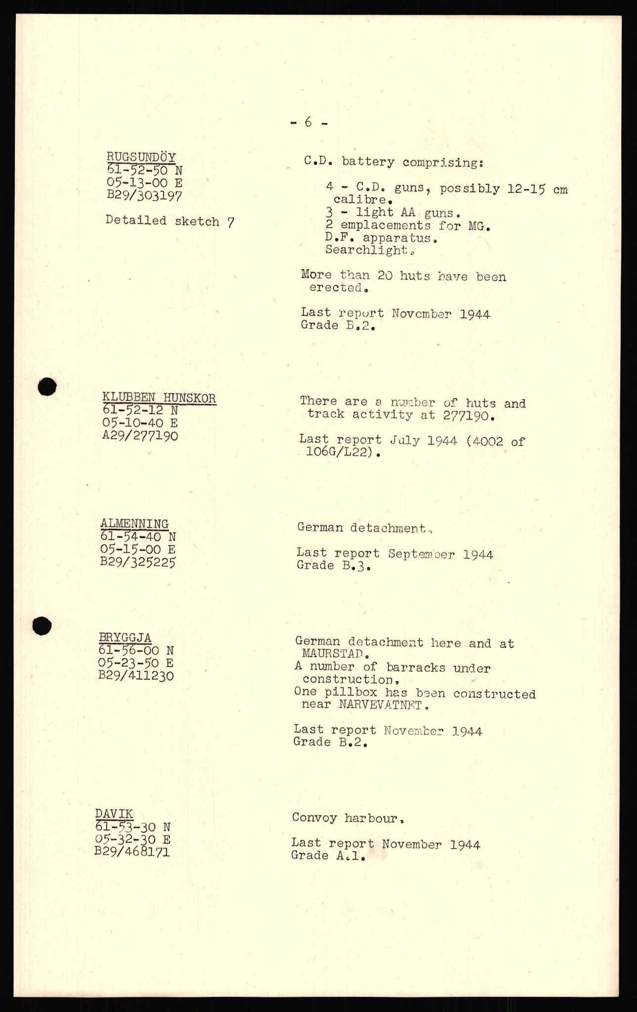 Forsvaret, Forsvarets overkommando II, AV/RA-RAFA-3915/D/Dd/L0017: Sogn og Fjordane / Hordaland, 1943-1945, s. 20