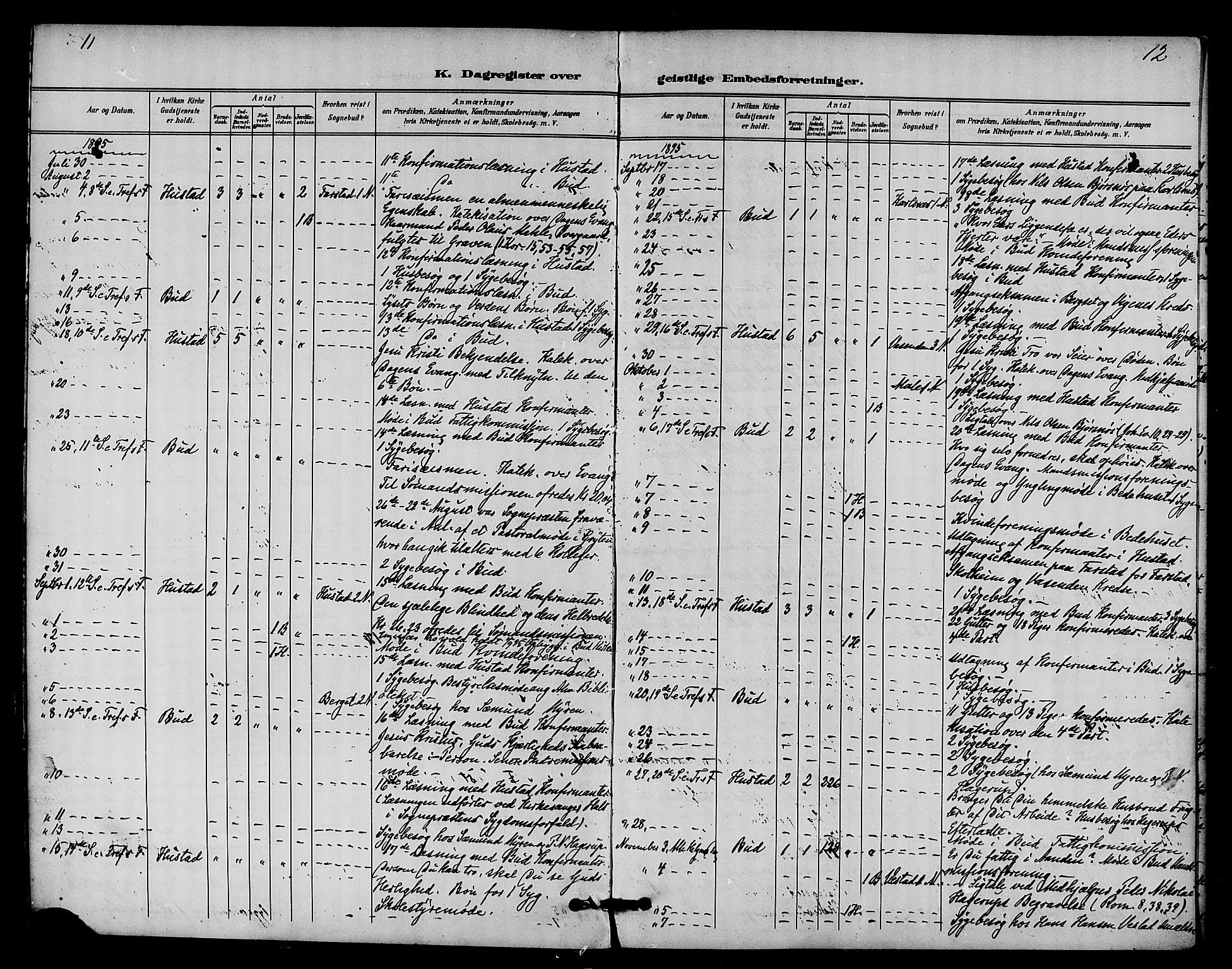 Ministerialprotokoller, klokkerbøker og fødselsregistre - Møre og Romsdal, AV/SAT-A-1454/566/L0770: Ministerialbok nr. 566A09, 1893-1903, s. 11-12