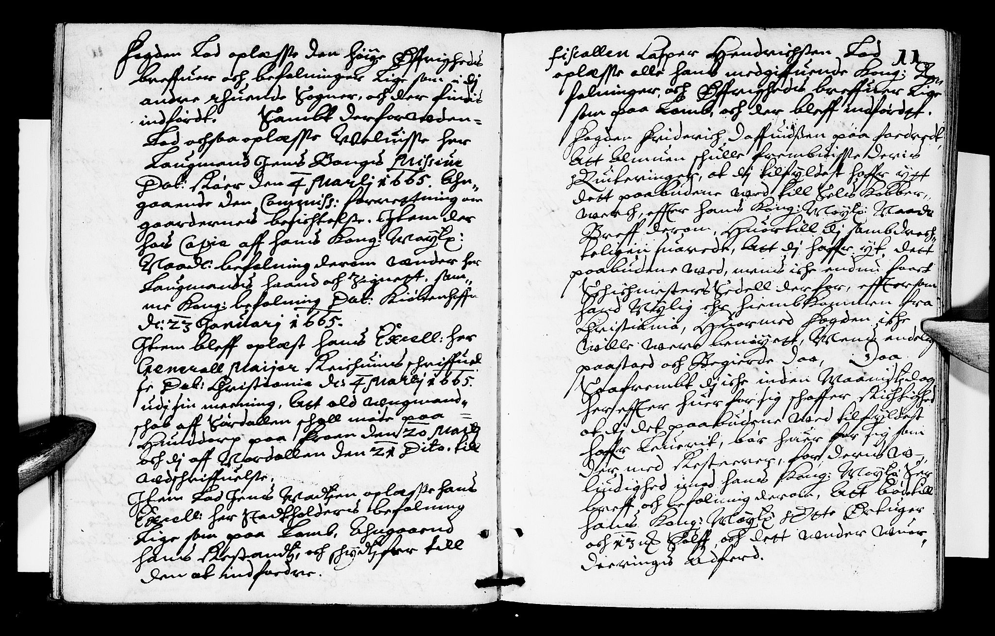 Sorenskriverier i Gudbrandsdalen, AV/SAH-TING-036/G/Gb/Gba/L0004: Tingbok - Nord-Gudbrandsdal, 1665, s. 10b-11a