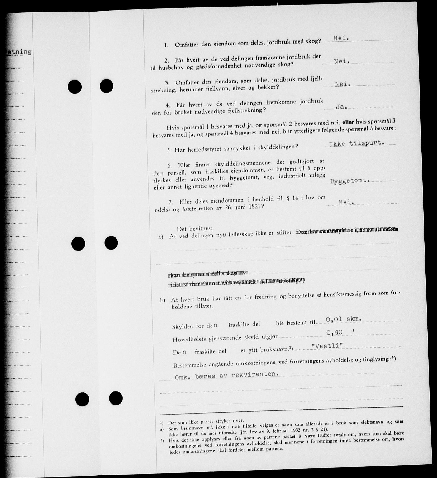 Onsøy sorenskriveri, SAO/A-10474/G/Ga/Gab/L0021: Pantebok nr. II A-21, 1947-1947, Dagboknr: 2664/1947