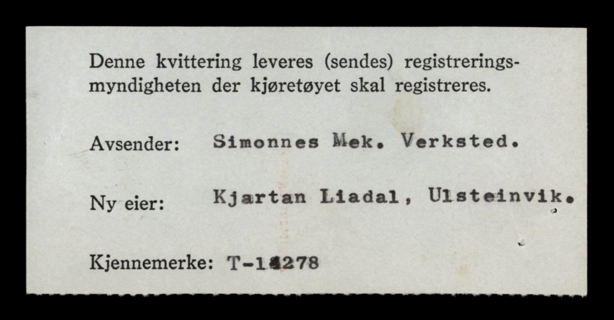 Møre og Romsdal vegkontor - Ålesund trafikkstasjon, AV/SAT-A-4099/F/Fe/L0044: Registreringskort for kjøretøy T 14205 - T 14319, 1927-1998, s. 2186