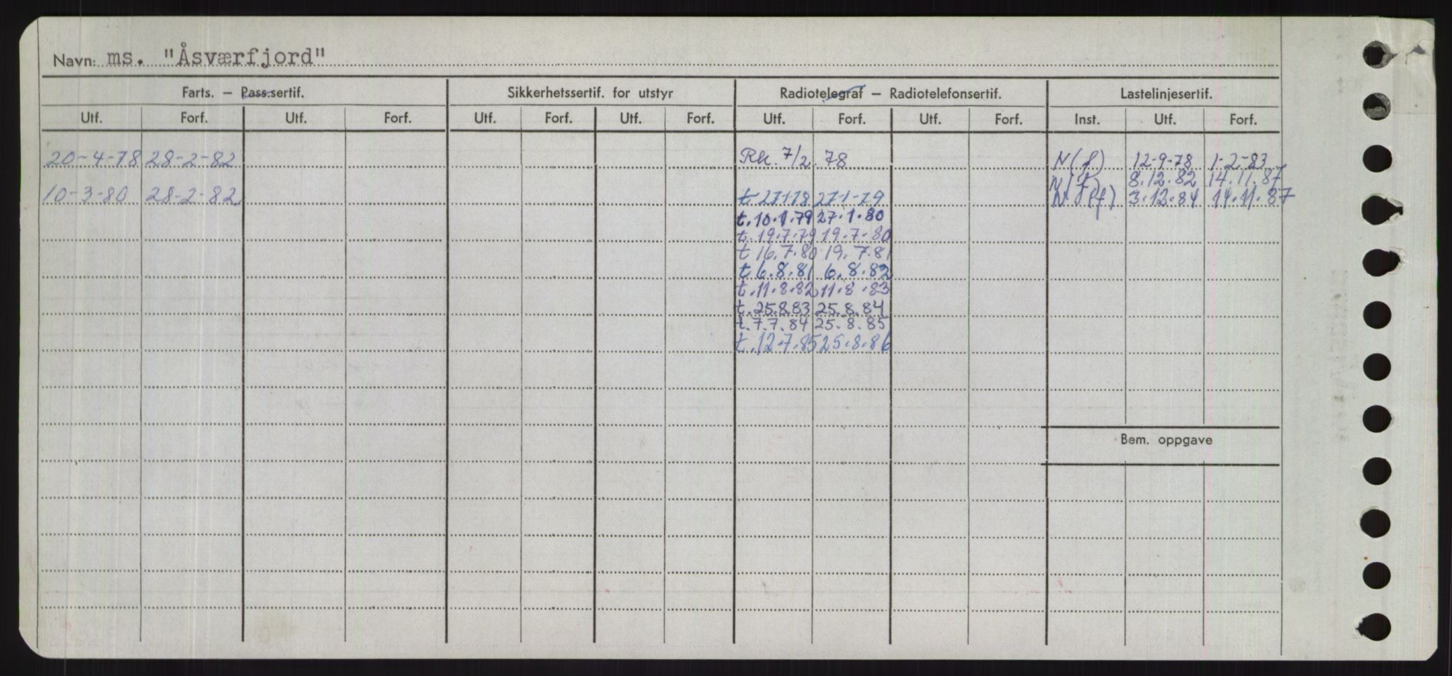 Sjøfartsdirektoratet med forløpere, Skipsmålingen, RA/S-1627/H/Hd/L0041: Fartøy, Vi-Ås, s. 700