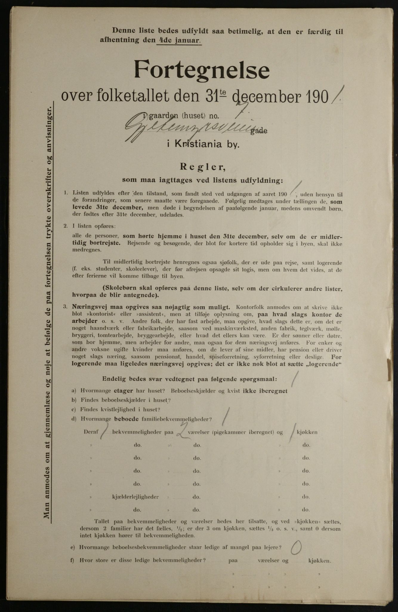 OBA, Kommunal folketelling 31.12.1901 for Kristiania kjøpstad, 1901, s. 4596