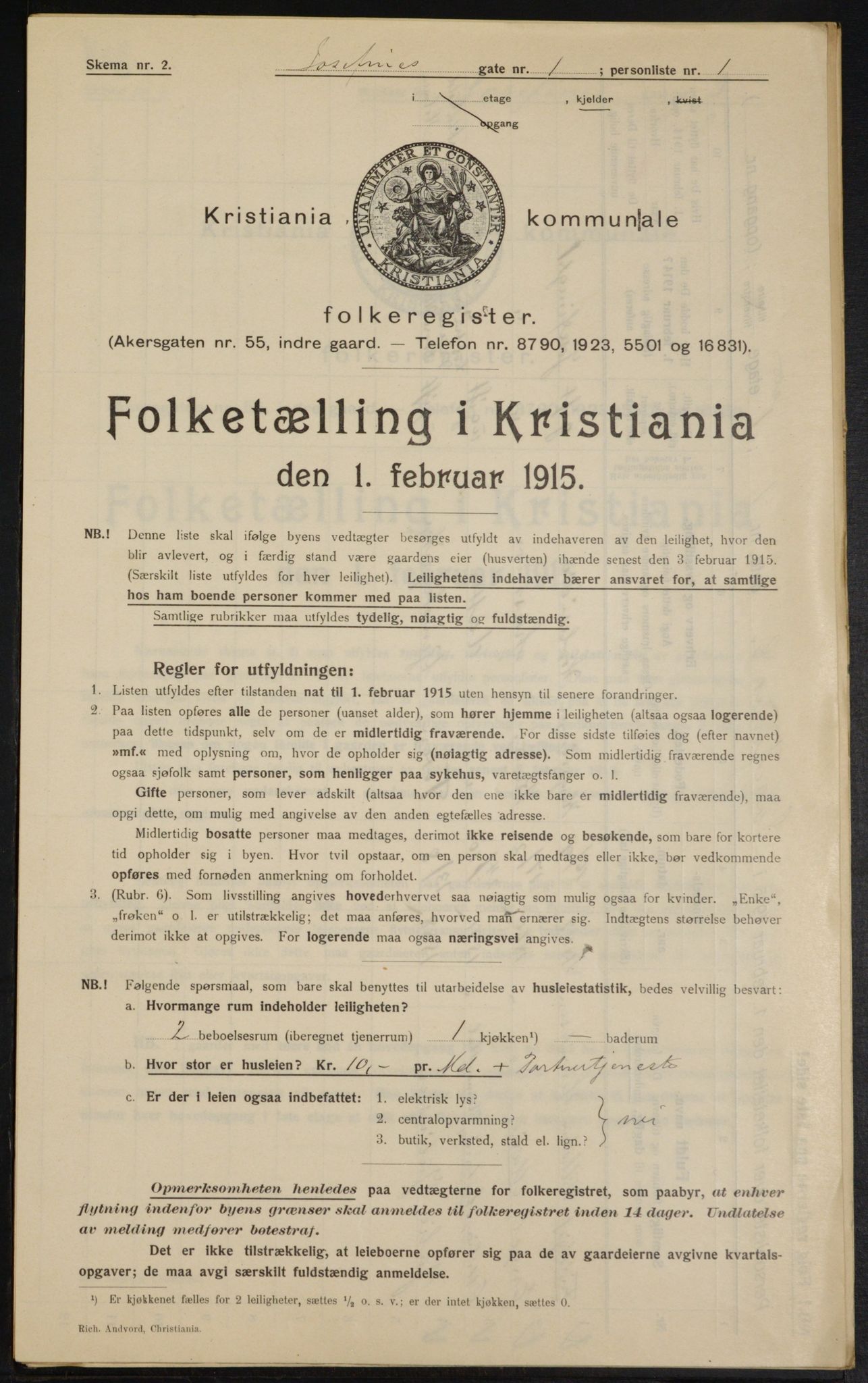 OBA, Kommunal folketelling 1.2.1915 for Kristiania, 1915, s. 46870