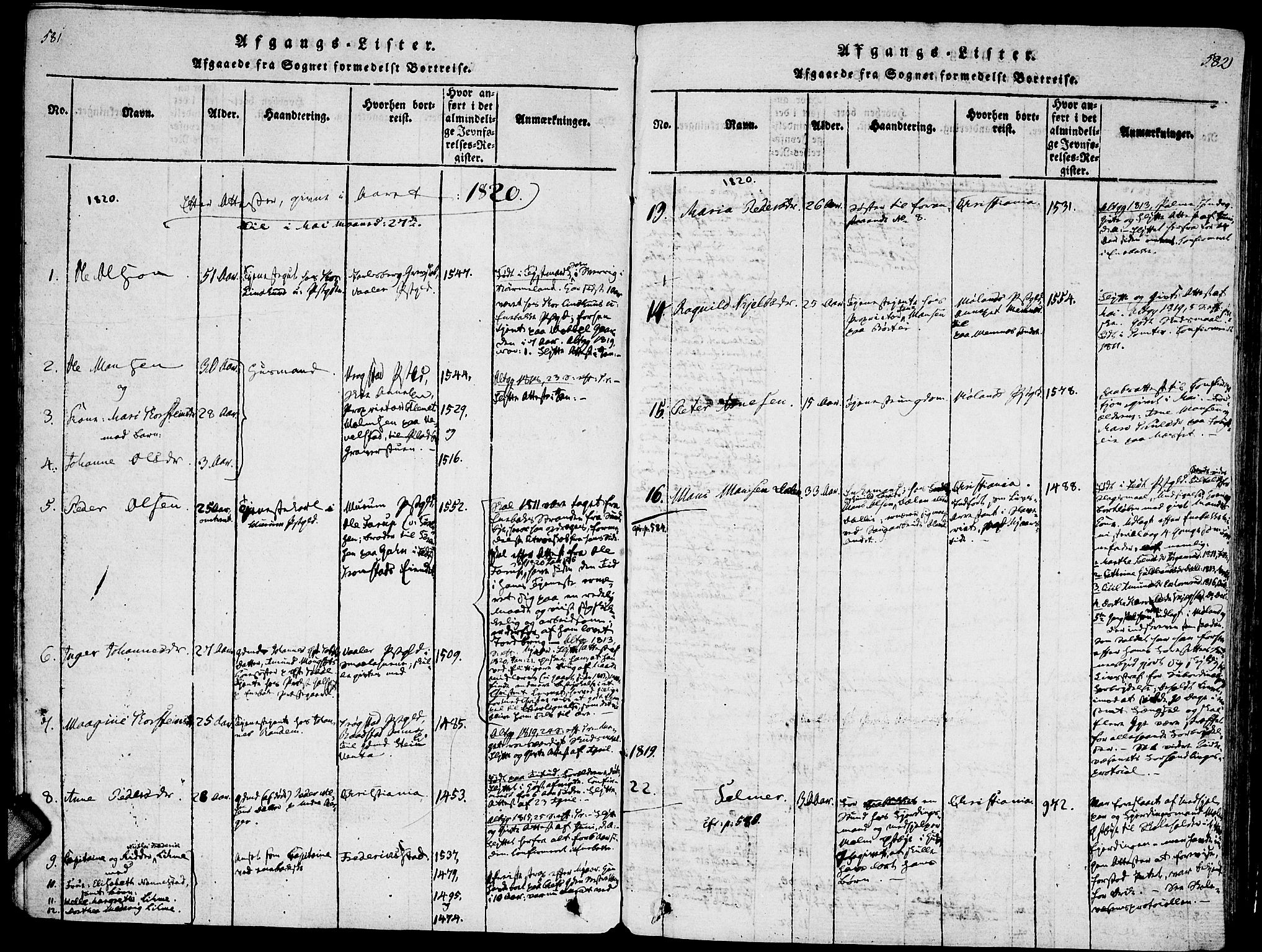 Enebakk prestekontor Kirkebøker, AV/SAO-A-10171c/F/Fa/L0005: Ministerialbok nr. I 5, 1790-1825, s. 581-582