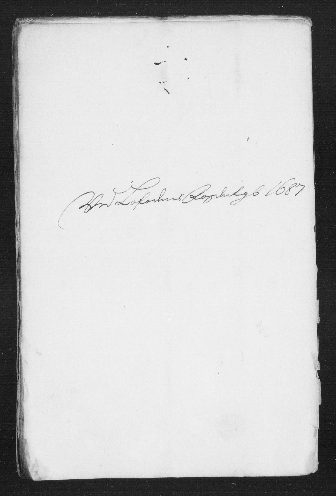 Rentekammeret inntil 1814, Reviderte regnskaper, Stiftamtstueregnskaper, Trondheim stiftamt og Nordland amt, AV/RA-EA-6044/R/Rh/L0010: Nordland amt, 1687