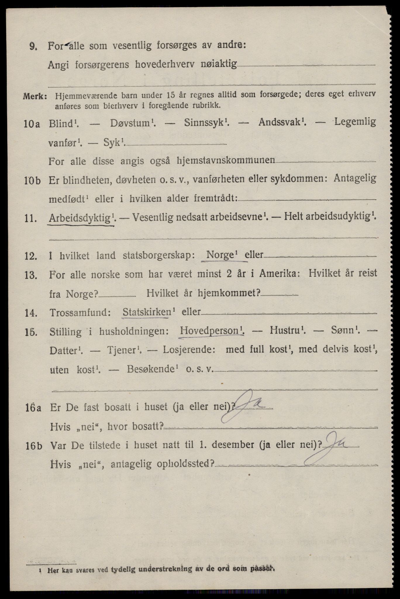 SAST, Folketelling 1920 for 1120 Klepp herred, 1920, s. 6013