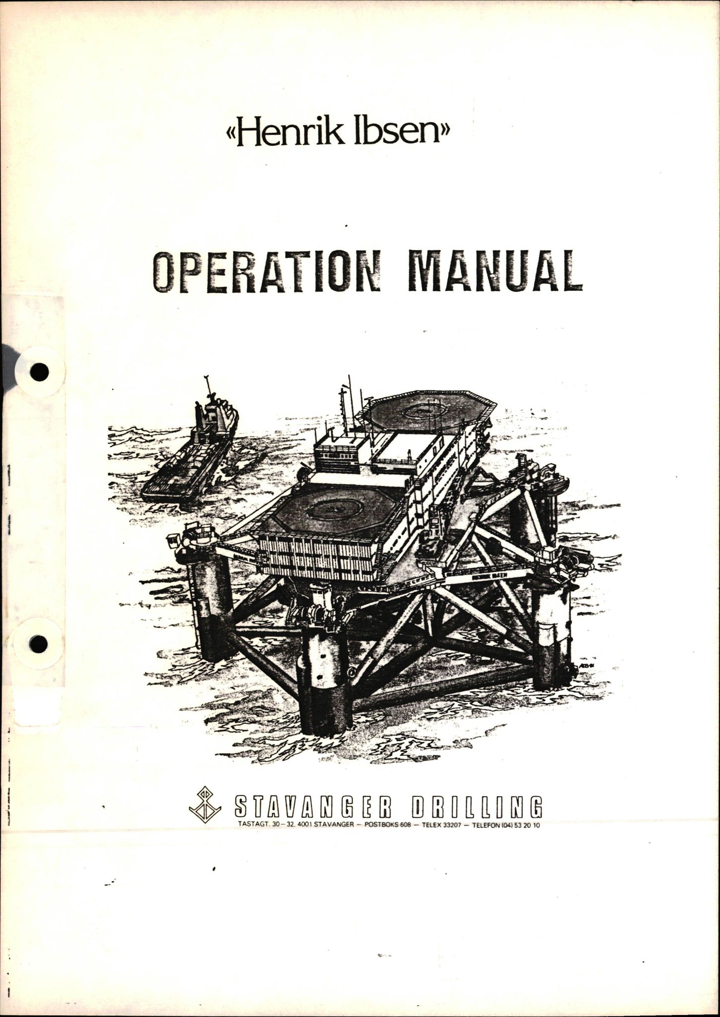 Pa 1503 - Stavanger Drilling AS, AV/SAST-A-101906/2/E/Ec/Eca/L0011: Sak og korrespondanse, 1980-1981