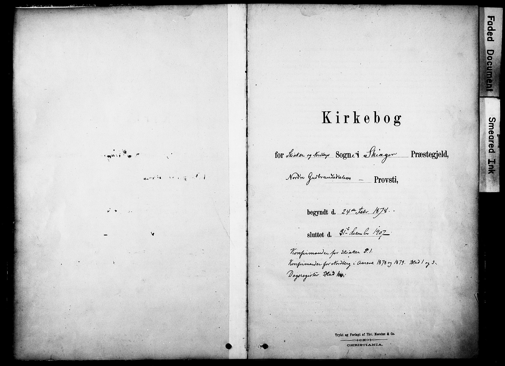 Skjåk prestekontor, SAH/PREST-072/H/Ha/Haa/L0002: Ministerialbok nr. 2, 1878-1907