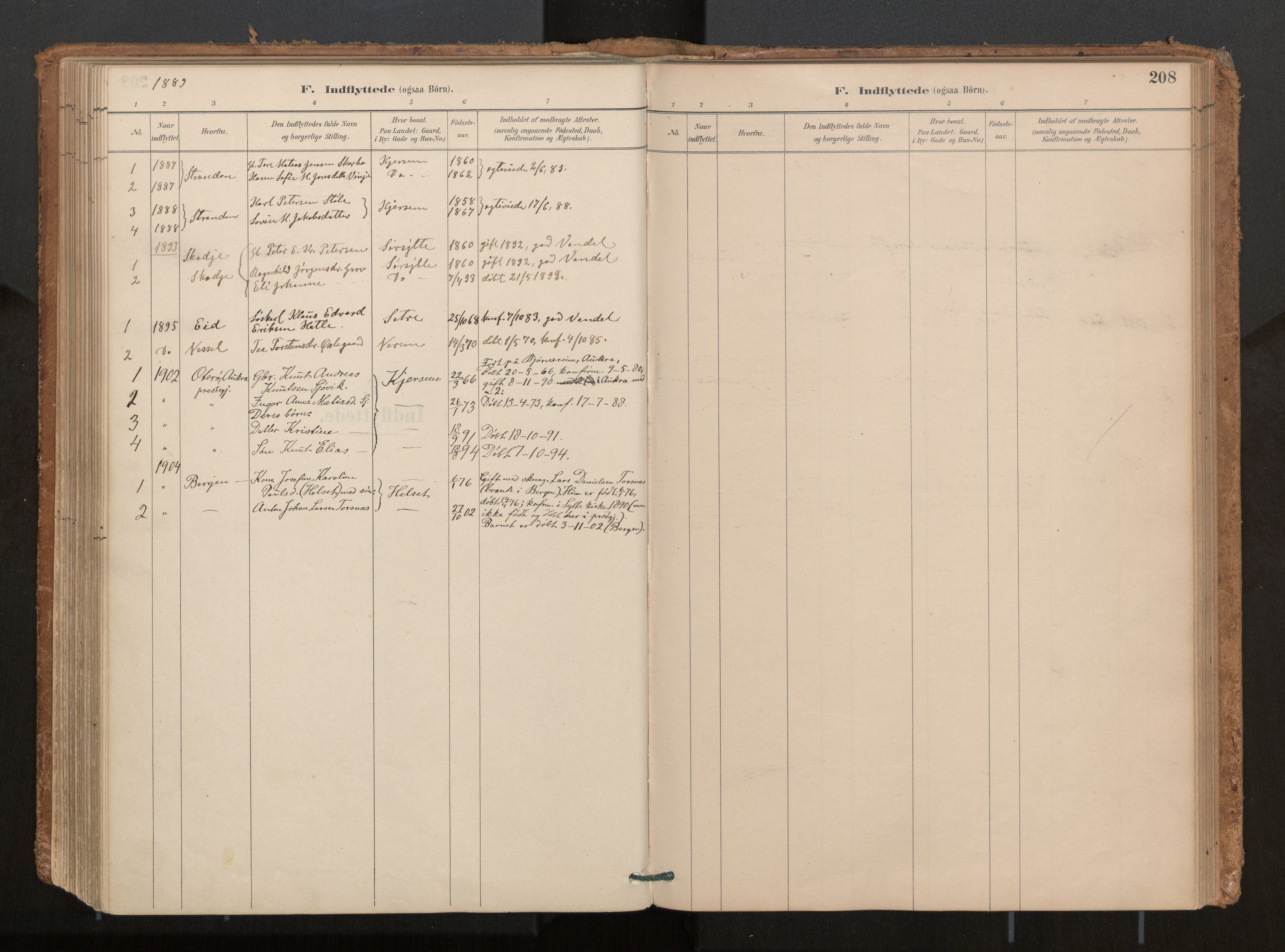 Ministerialprotokoller, klokkerbøker og fødselsregistre - Møre og Romsdal, AV/SAT-A-1454/541/L0545a: Ministerialbok nr. 541A03, 1887-1912, s. 208