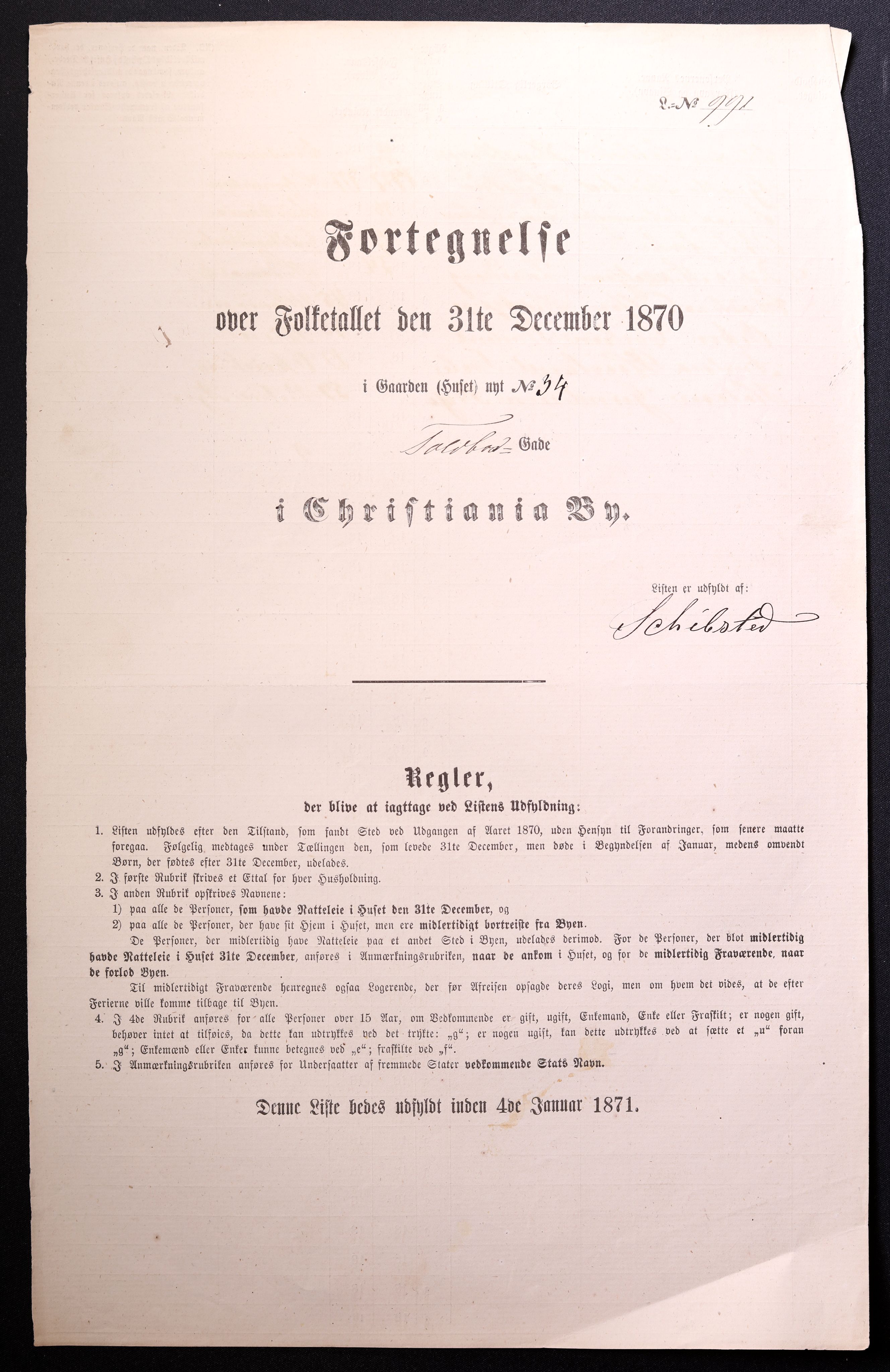 RA, Folketelling 1870 for 0301 Kristiania kjøpstad, 1870, s. 4312