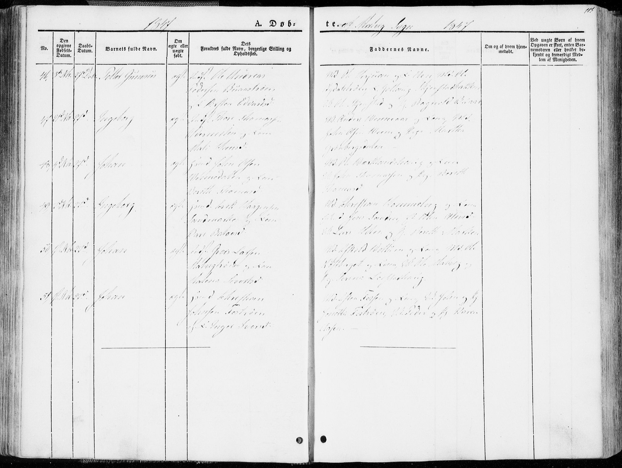 Ministerialprotokoller, klokkerbøker og fødselsregistre - Sør-Trøndelag, SAT/A-1456/606/L0290: Ministerialbok nr. 606A05, 1841-1847, s. 115